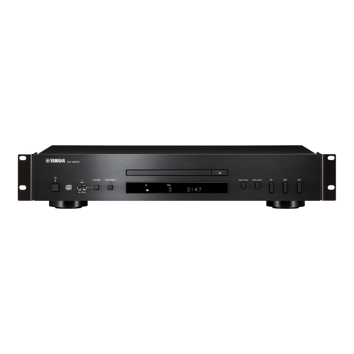 2U Rack mount single disc CD and USB Player