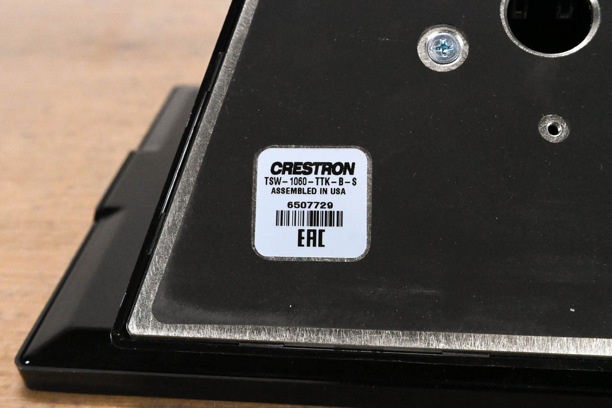 Crestron TSW-1060-B-S 10.1" Touch Screen, Black Smooth w/ Tabletop Kit