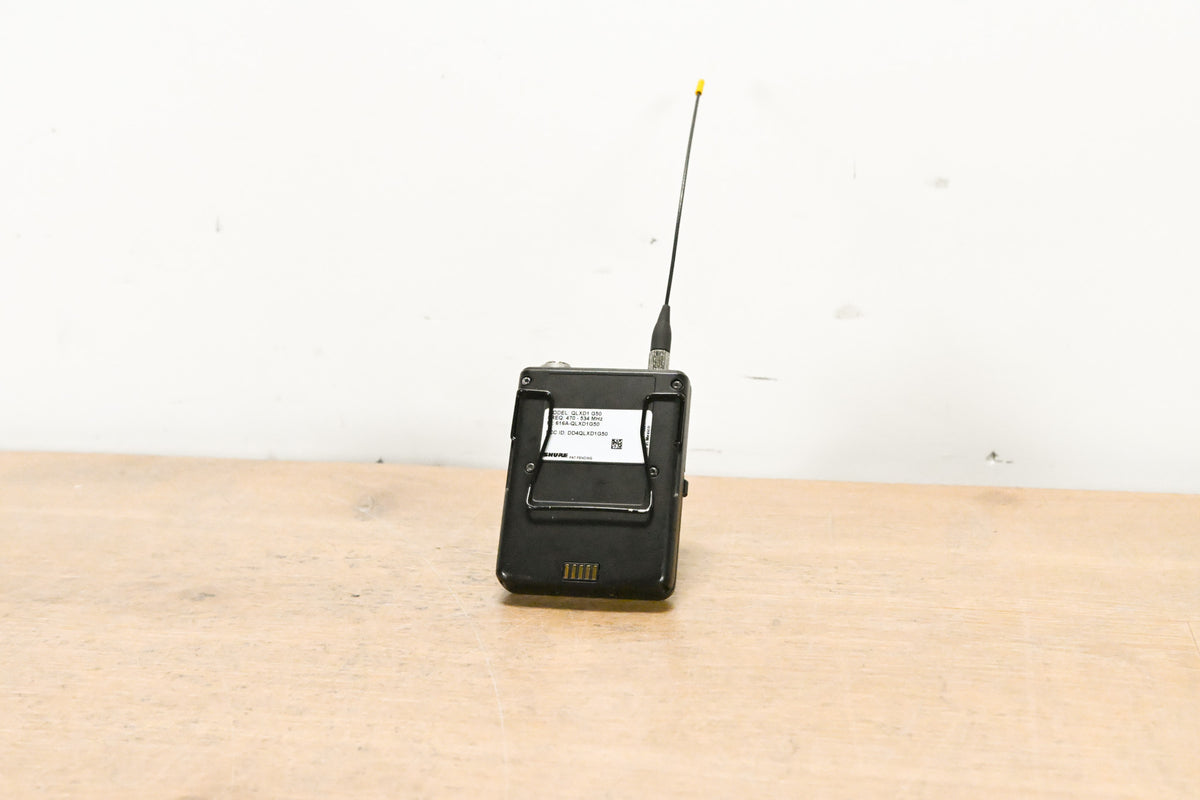 Shure QLXD1 Digital Wireless Bodypack Transmitter G50 Band: 470-534 MHz