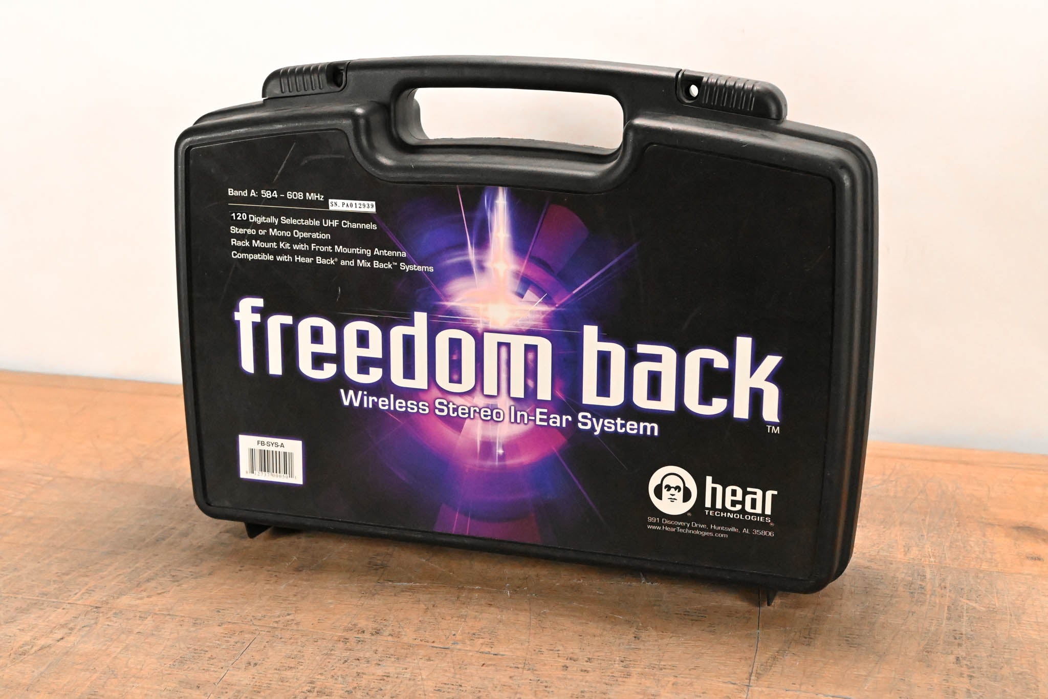 Hear Technologies Freedom Back Wireless IEM System - Band A: 584-608 MHz