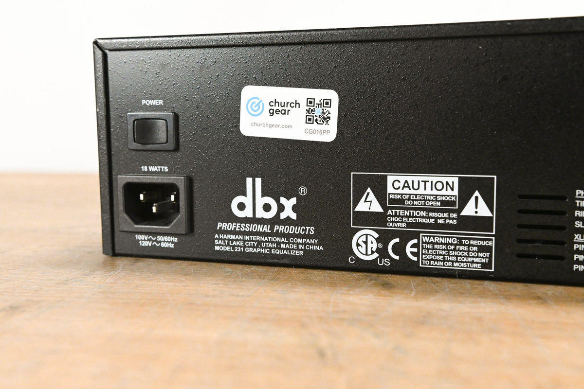 dbx 231 Dual-Channel 31-Band Graphic Equalizer
