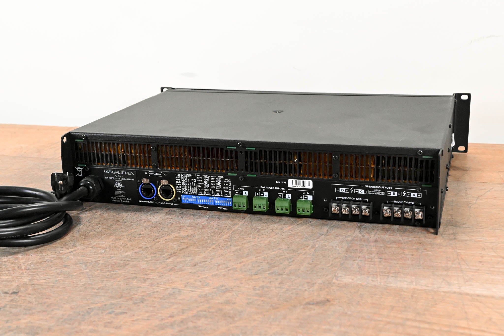 Lab Gruppen C 16:4 1600W Four-Channel Power Amplifier