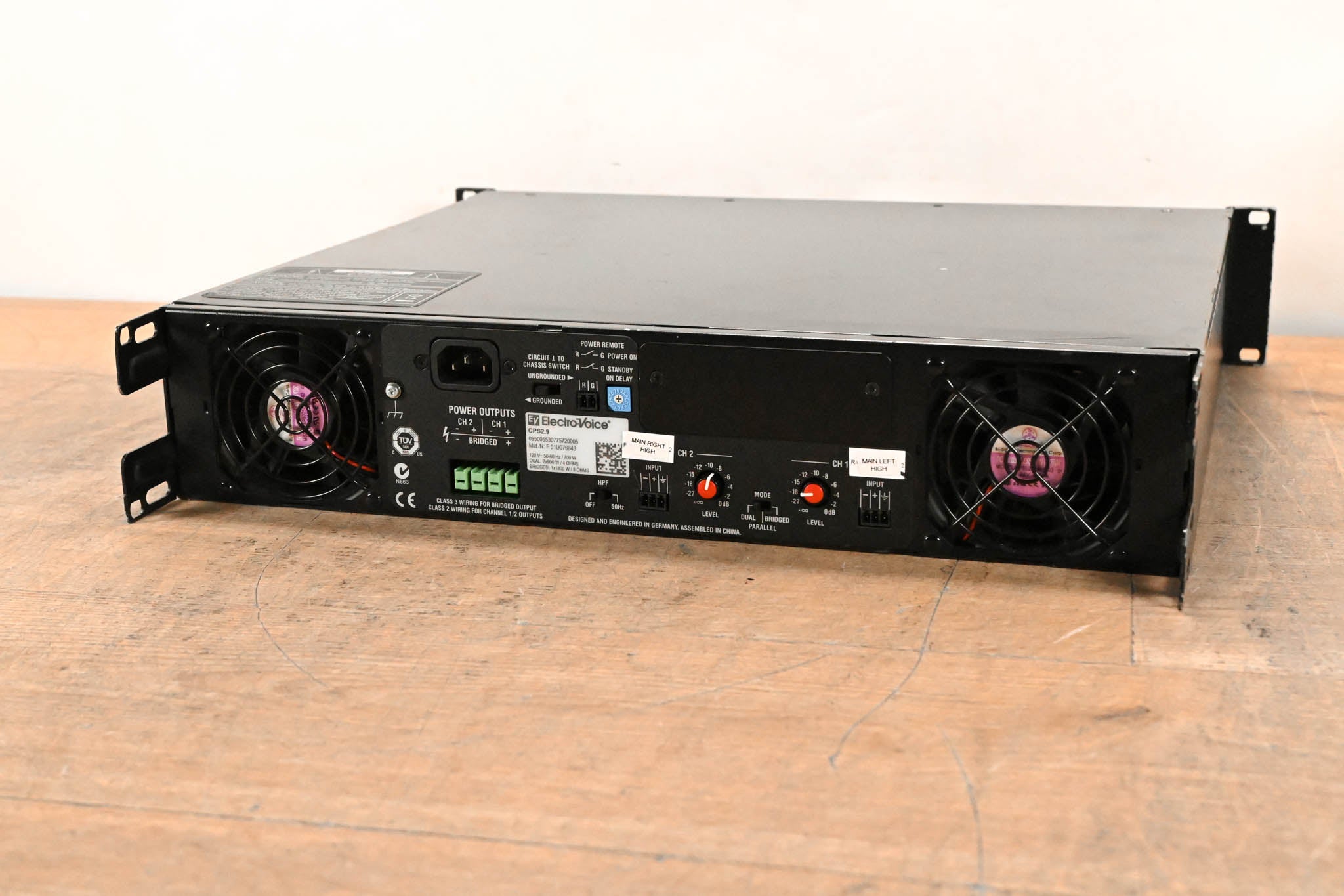 Electro-Voice (EV) CPS2.9 2-Channel Power Amplifier