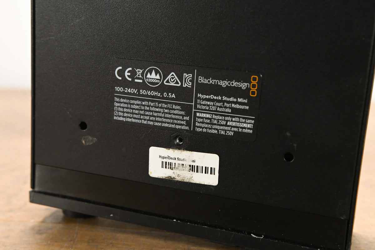 Blackmagic Design HyperDeck Studio Mini