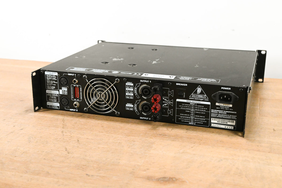 Behringer Europower EP2500 2-Channel Power Amplifier