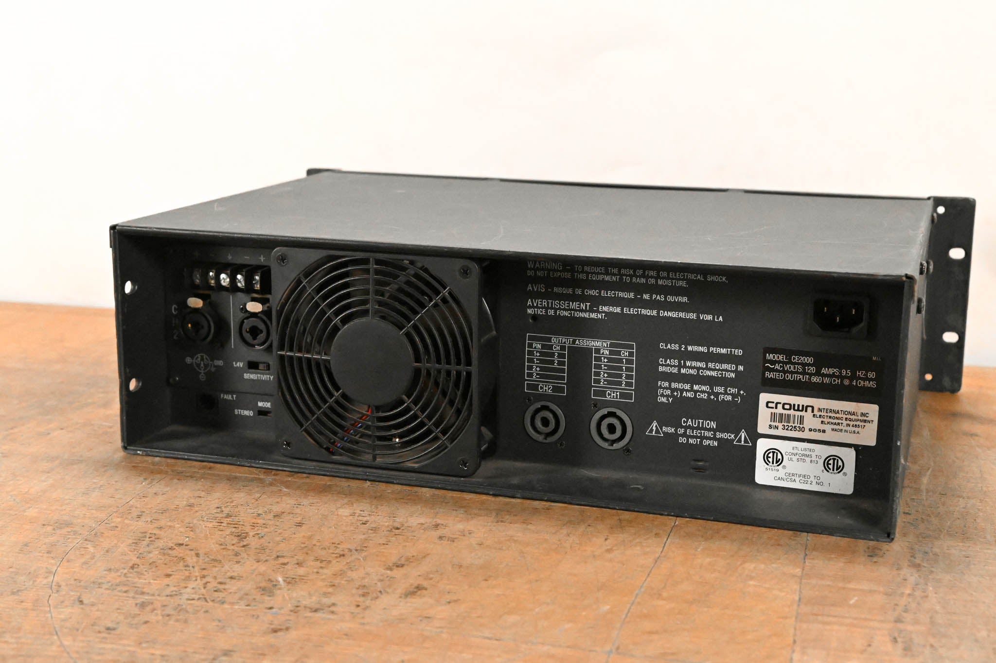 Crown CE2000 2-Channel Power Amplifier