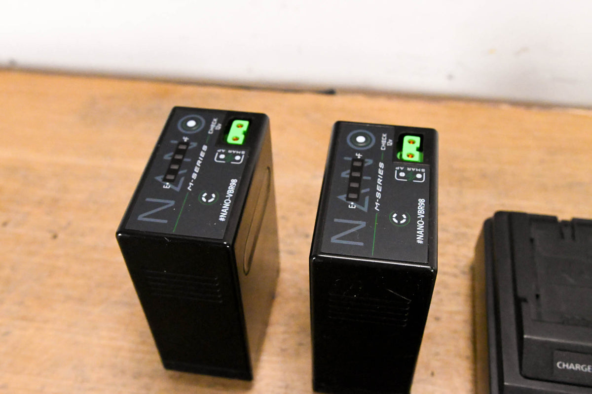 Panasonic AG-BRD50 Dual Battery Charger with Batteries (NO POWER SUPPLY)
