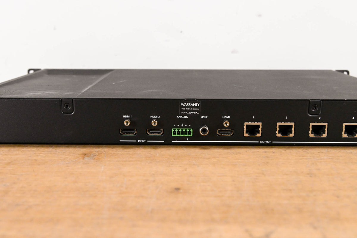 Atlona AT-HDCAT-4 2x4 HDBaseT HDMI Distribution Amp (NO POWER SUPPLY)