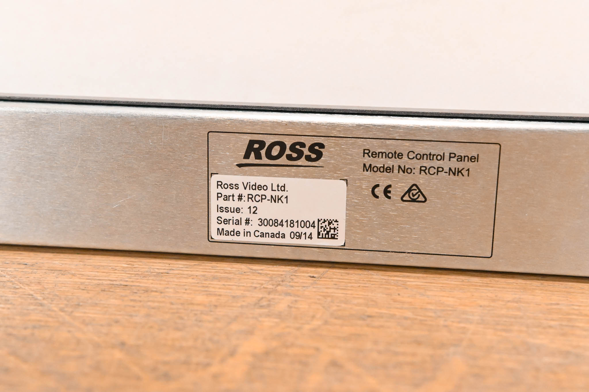 Ross RCP-NK1 Local or Remote Control Panel