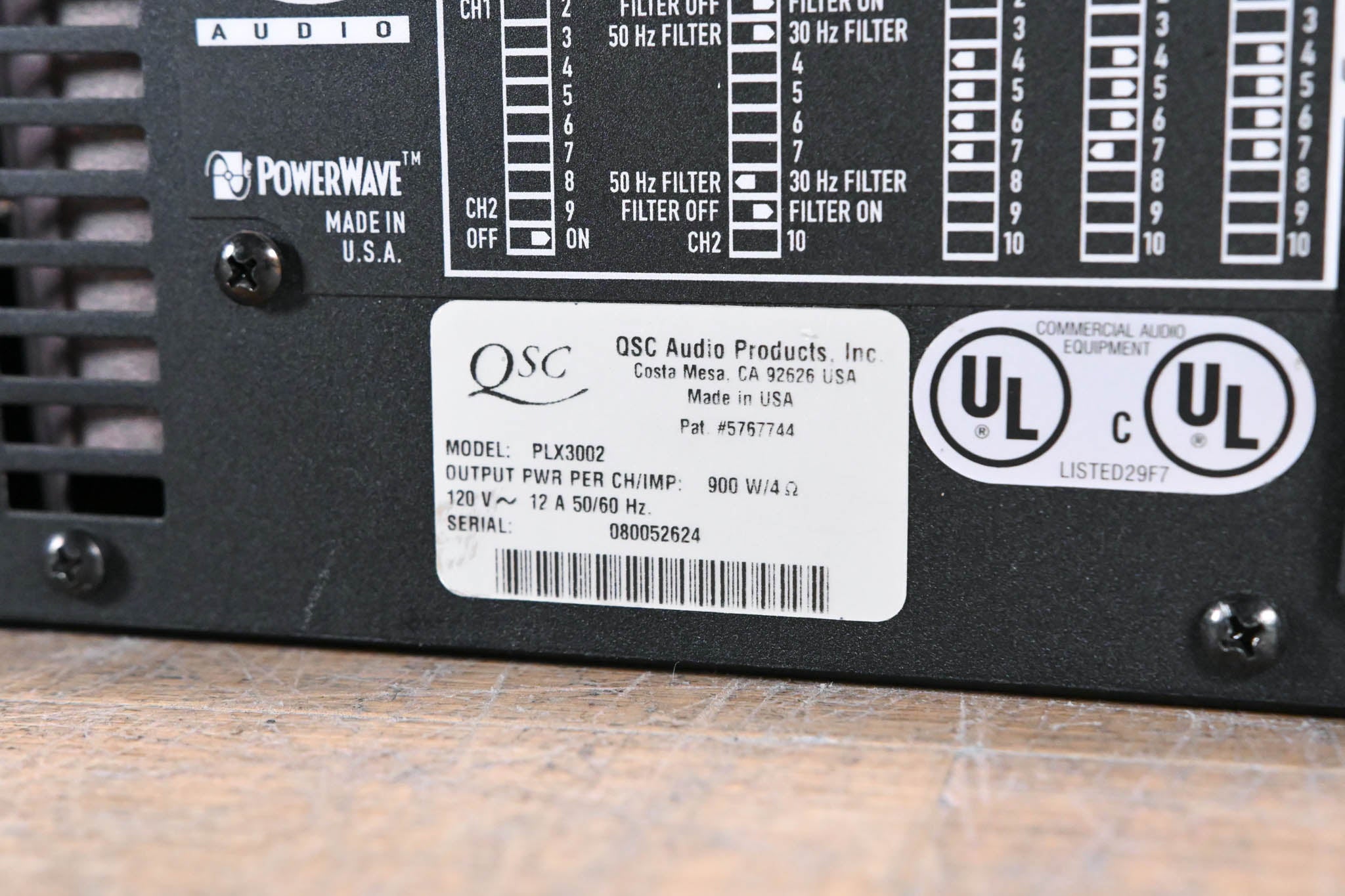 QSC PLX3002 2-Channel Power Amplifier