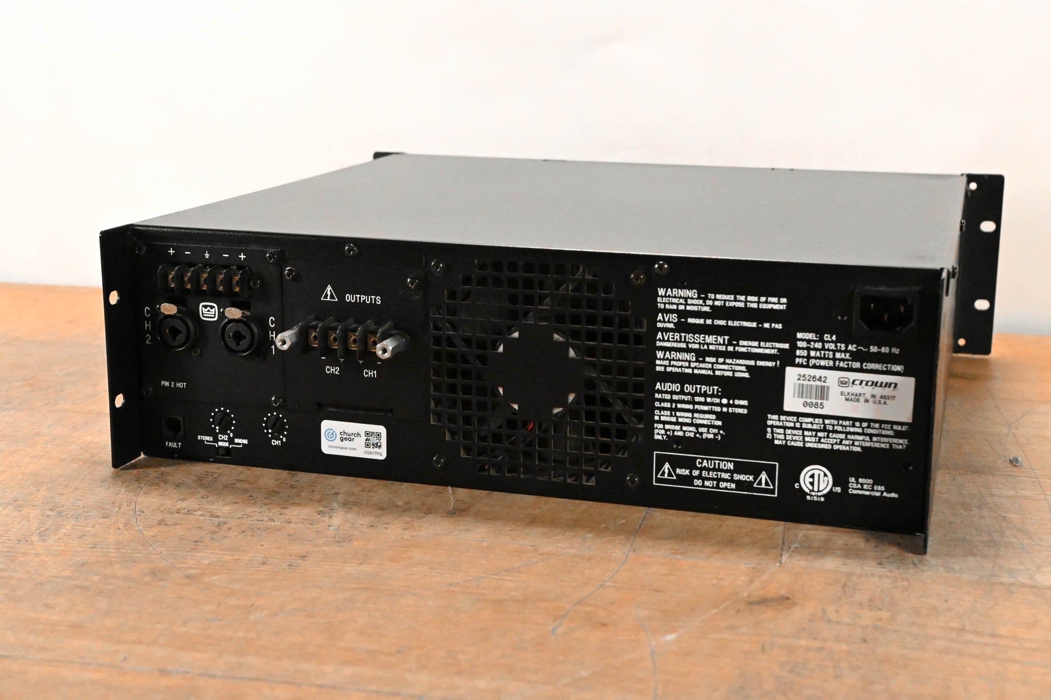 Crown CL4 2-Channel Power Amplifier