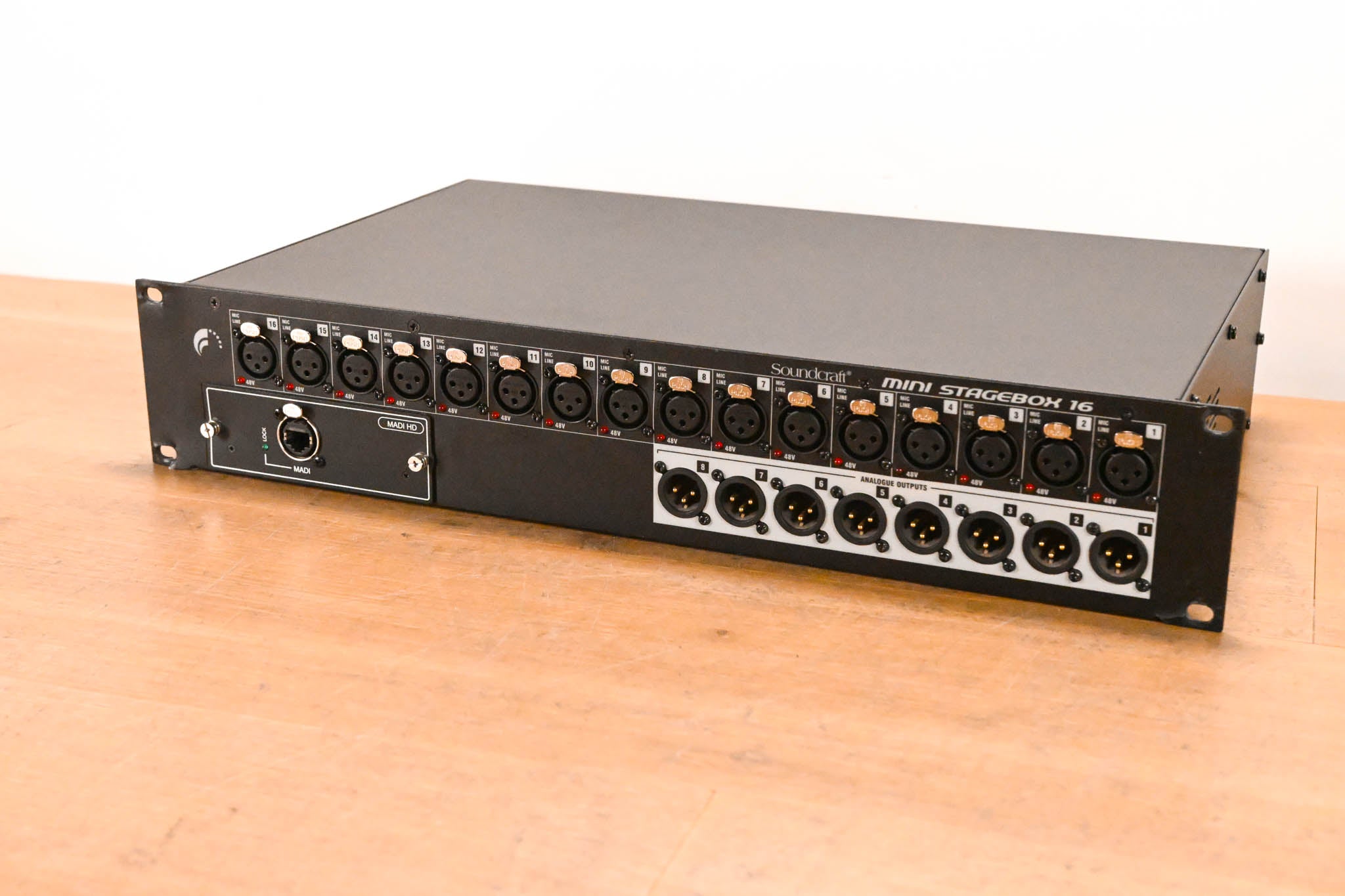 Soundcraft Mini Stagebox 16R Cat 5 16-CH Digital Stage Box w/ MADI Card