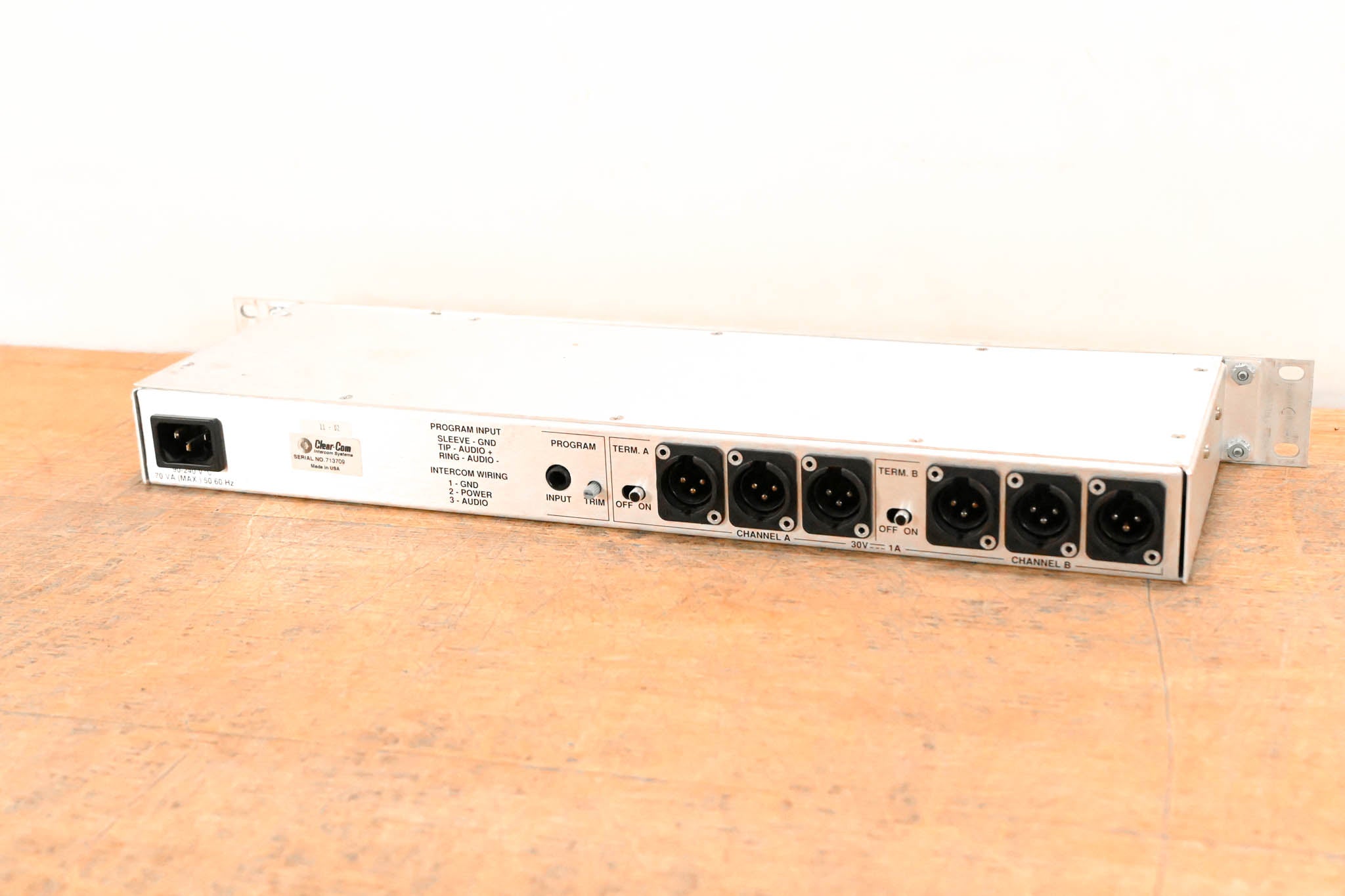 Clear-Com PS-232 Two-Channel Intercom Power Supply