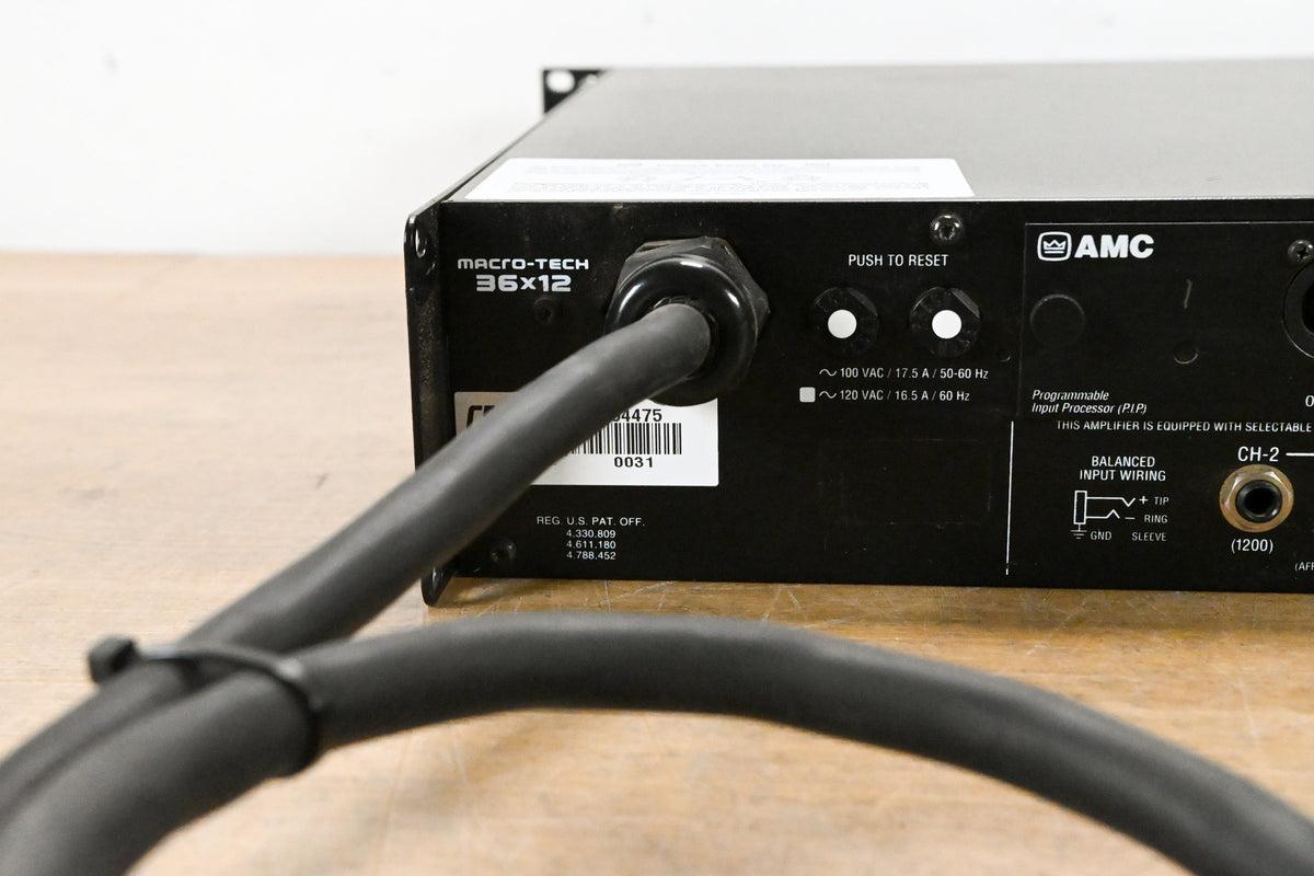 Crown Macro-Tech 36x12 2-Channel Power Amplifier