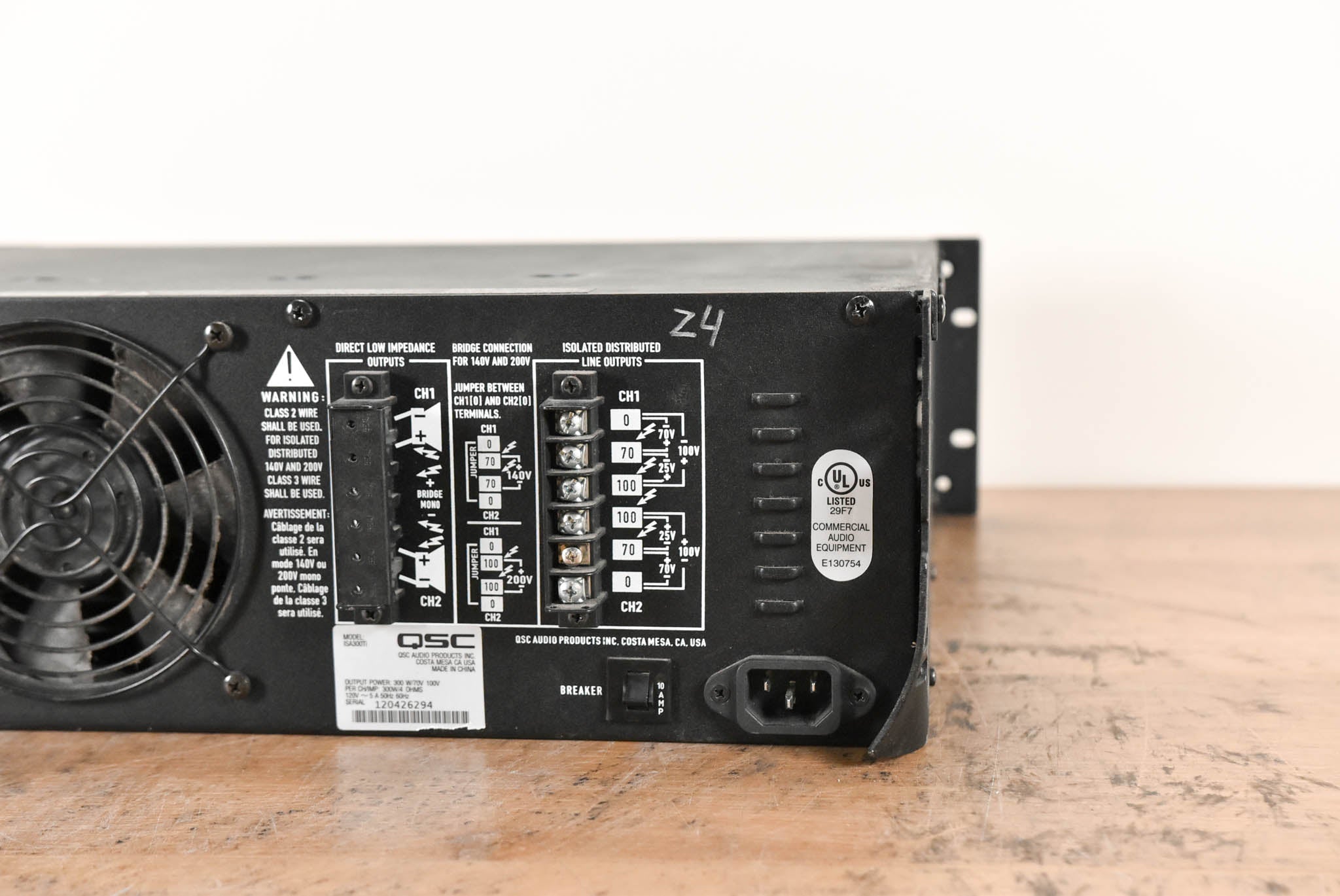 QSC ISA300Ti Two-Channel Power Amplifier