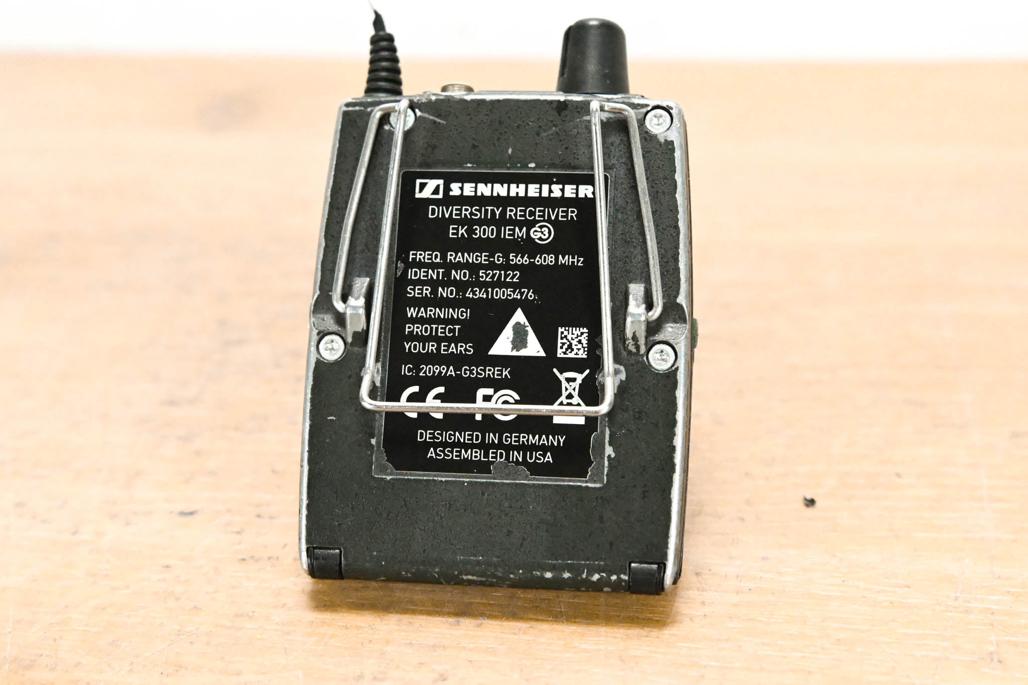 Sennheiser EK 300 IEM G3 Wireless Bodypack Receiver G Range: 566-608 MHz