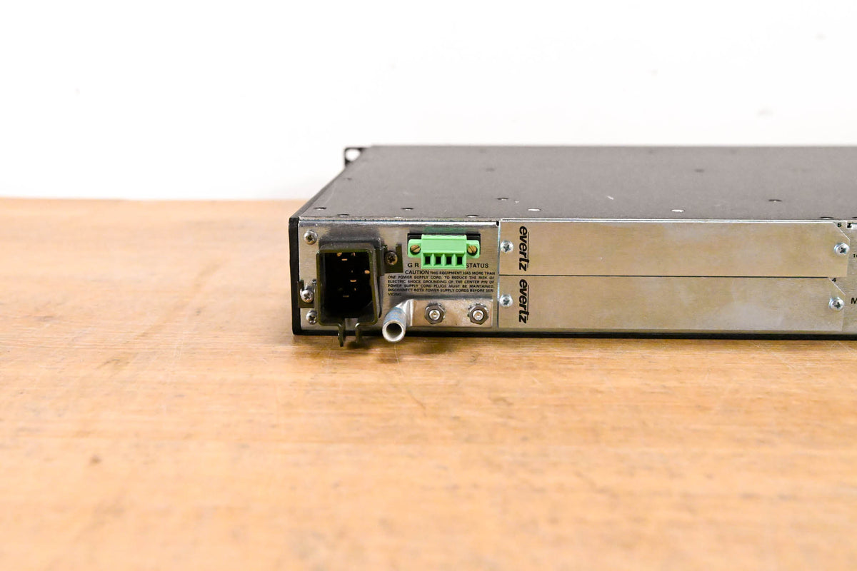 Evertz 7801FR 1RU Rack-Mountable Multiframe with Cards