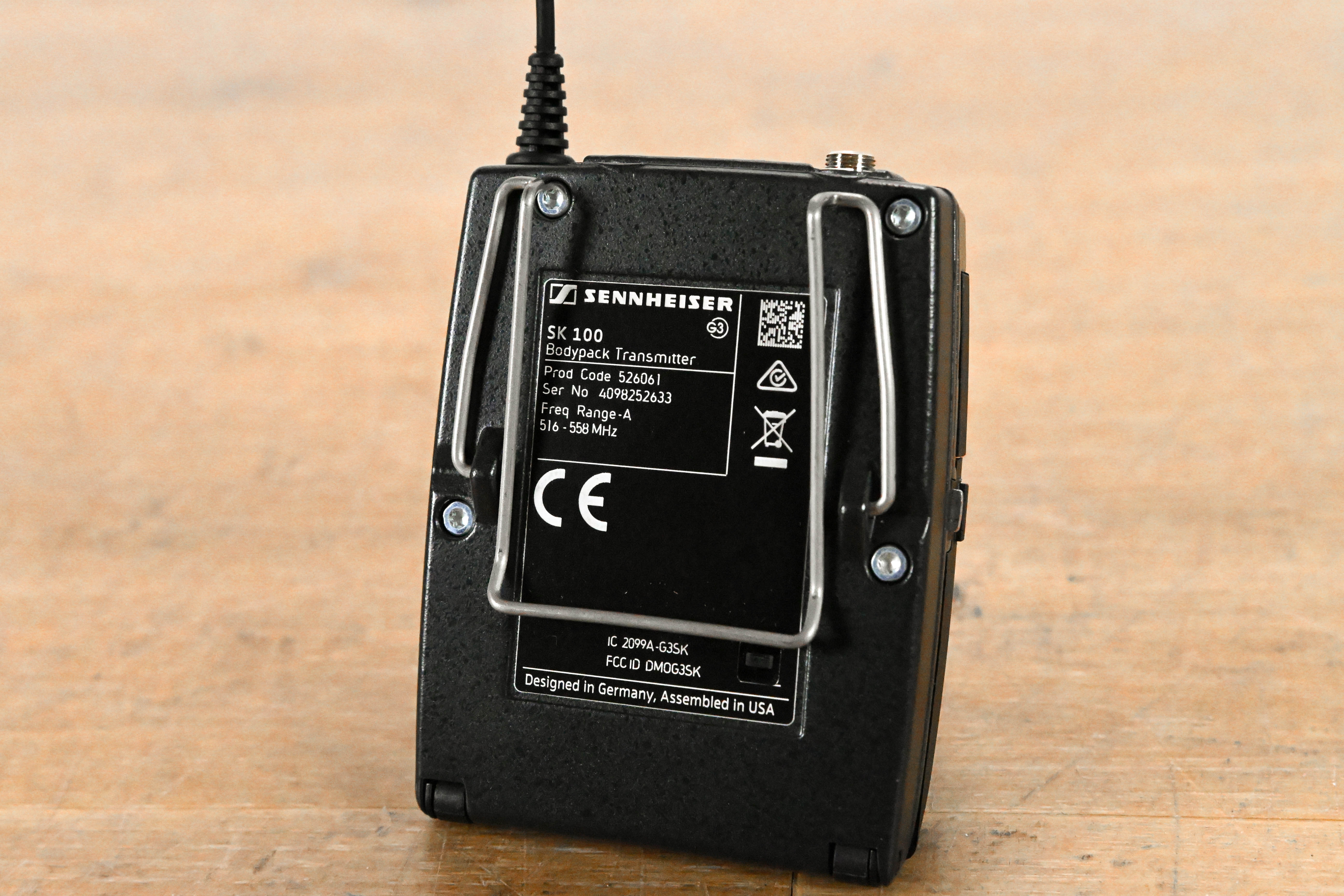 Sennheiser SK 100 G3 Wireless Bodypack Transmitter A Range: 516-558 MHz