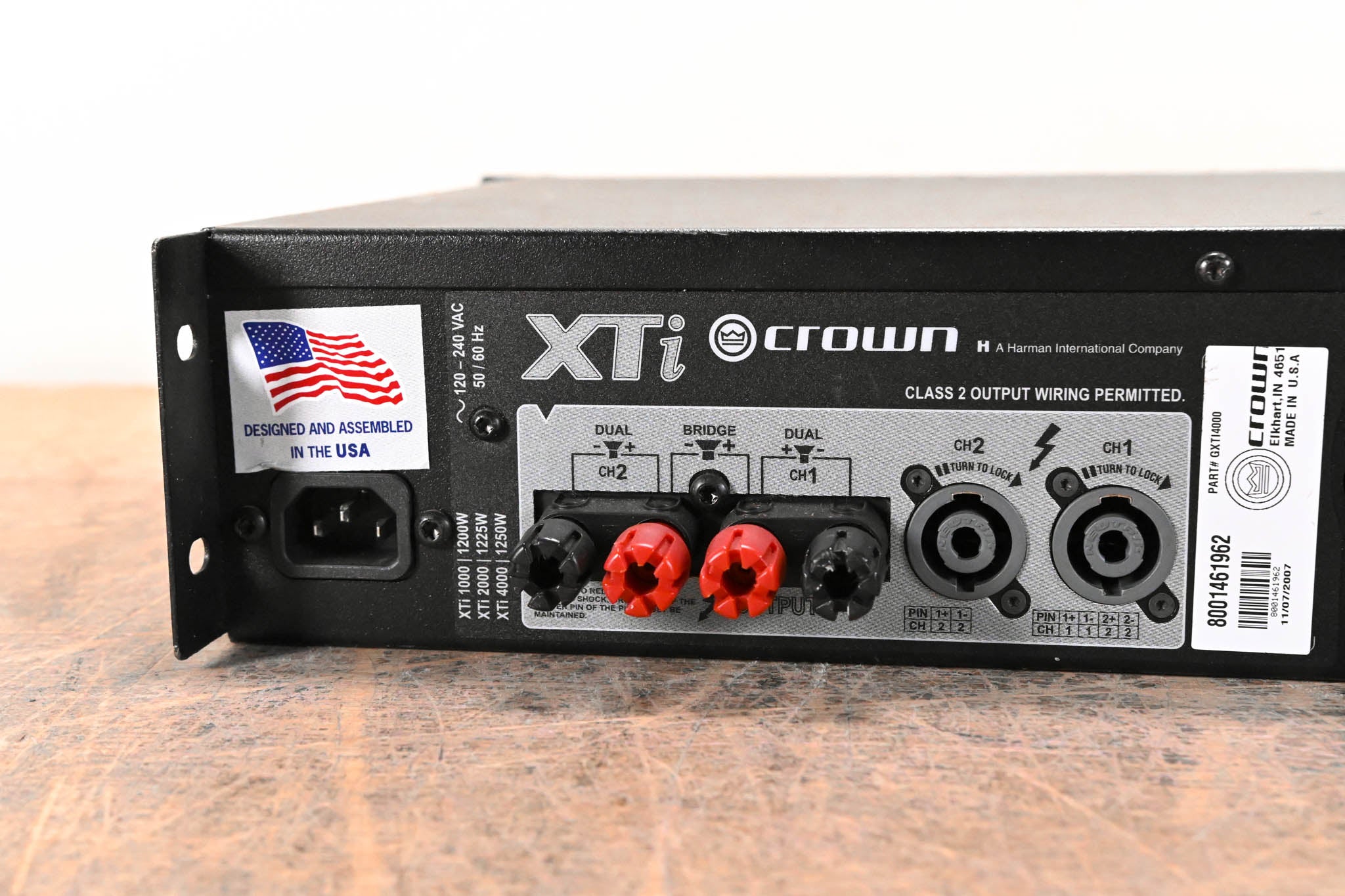 Crown XTi 4000 Stereo Power Amplifier with DSP