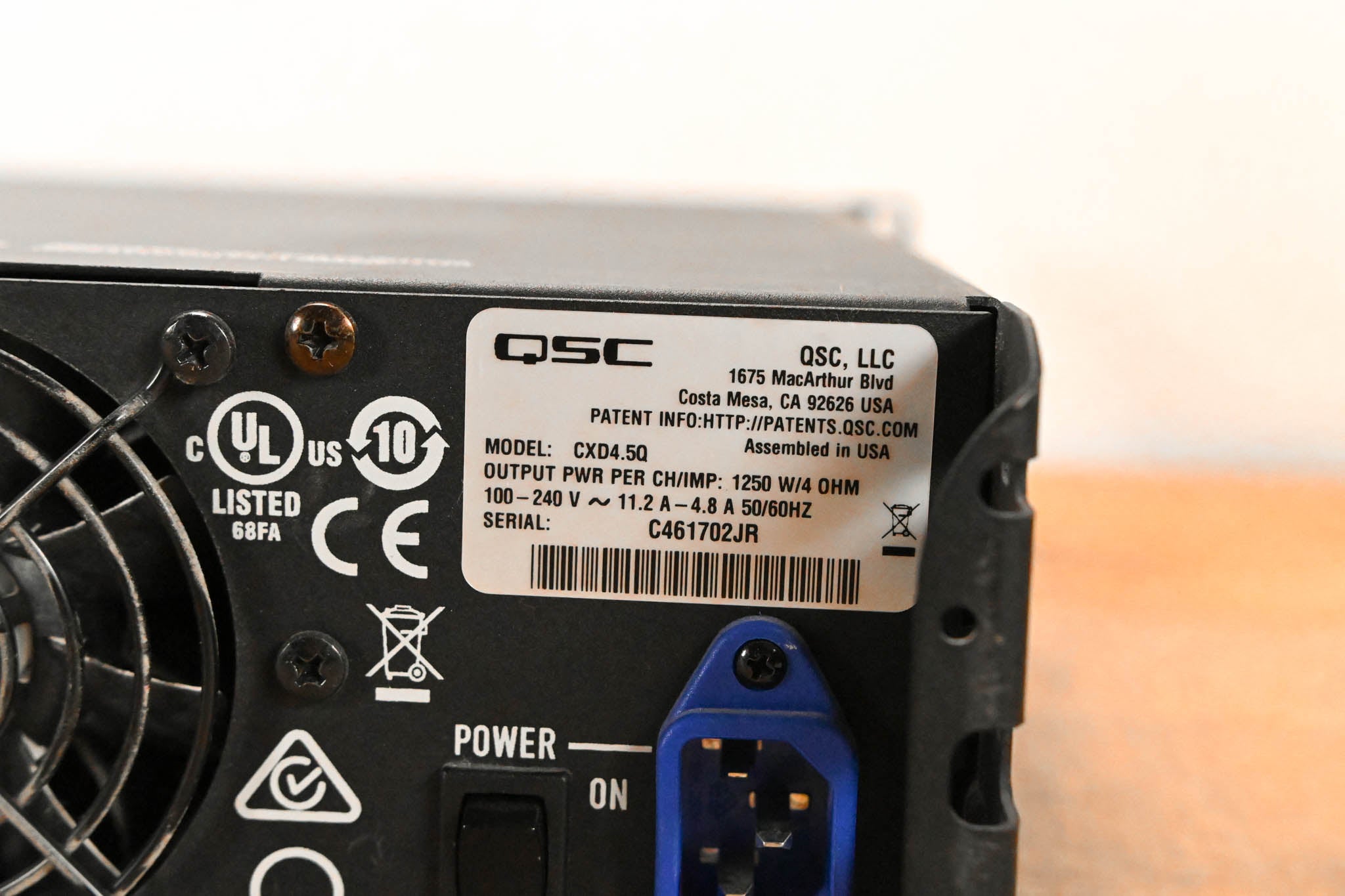QSC CXD4.5Q 4-Channel Network Amplifier