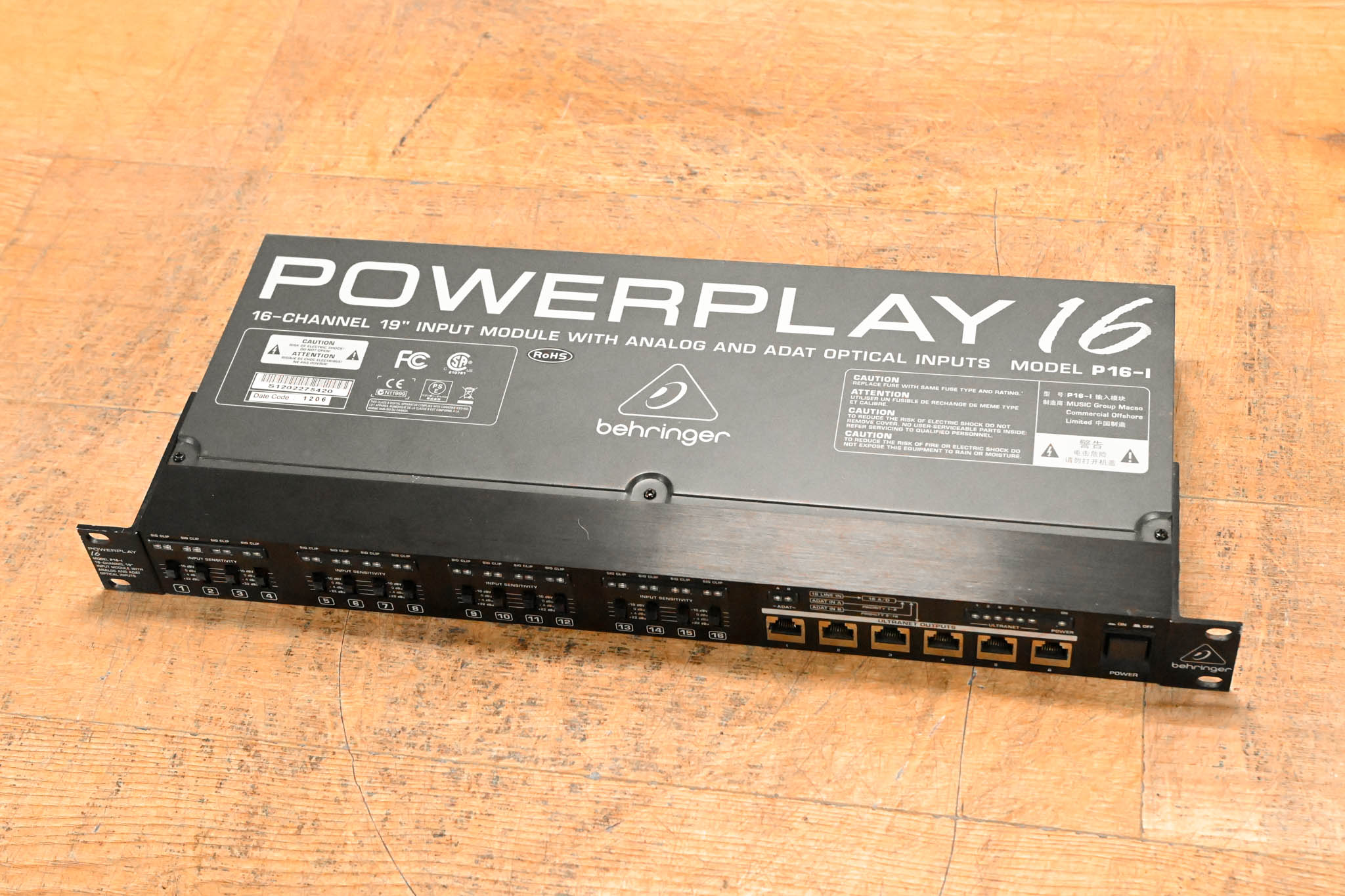 Behringer Powerplay P16-I 16-Channel Input Module