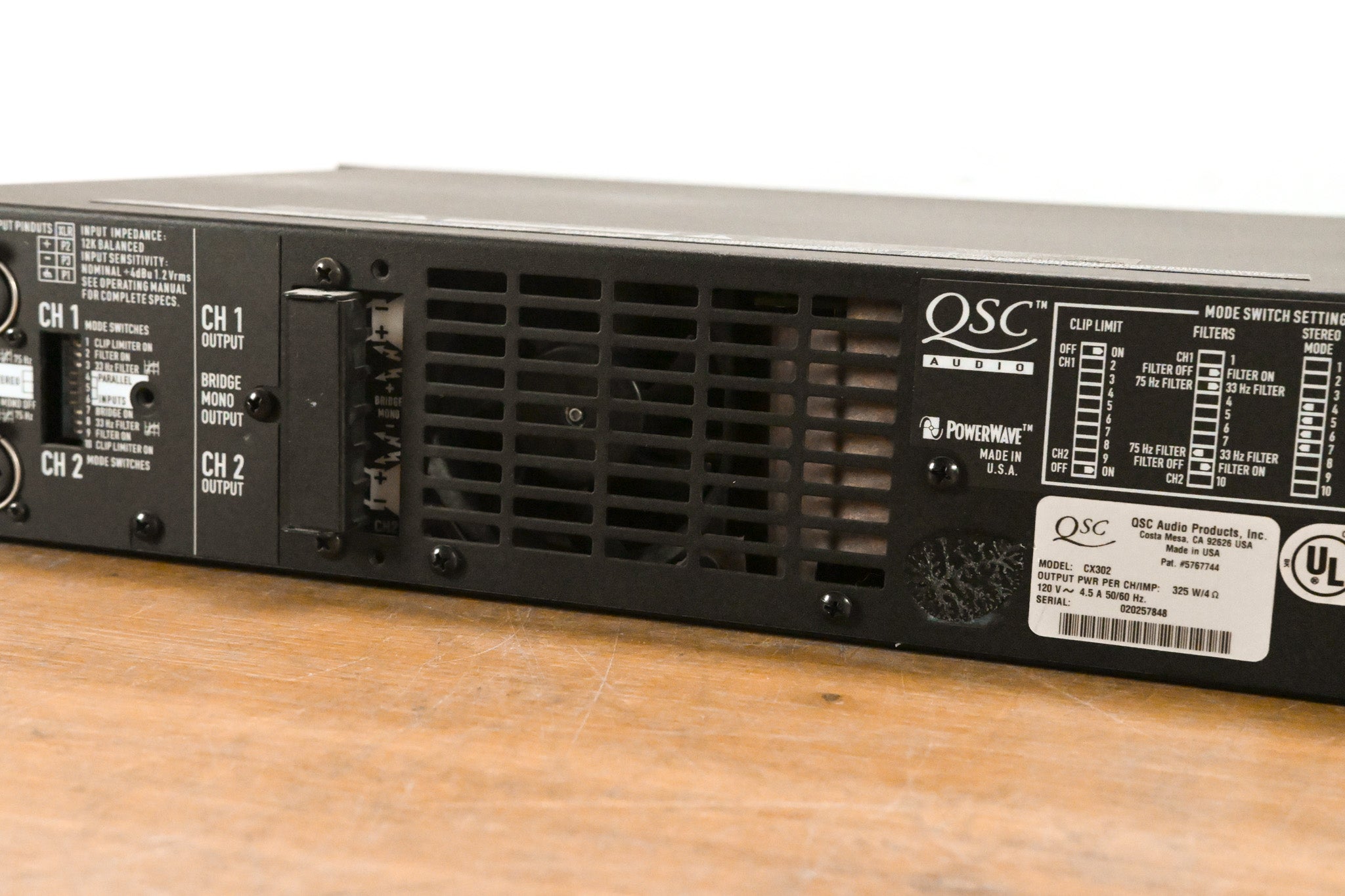 QSC CX302 2-Channel Power Amplifier