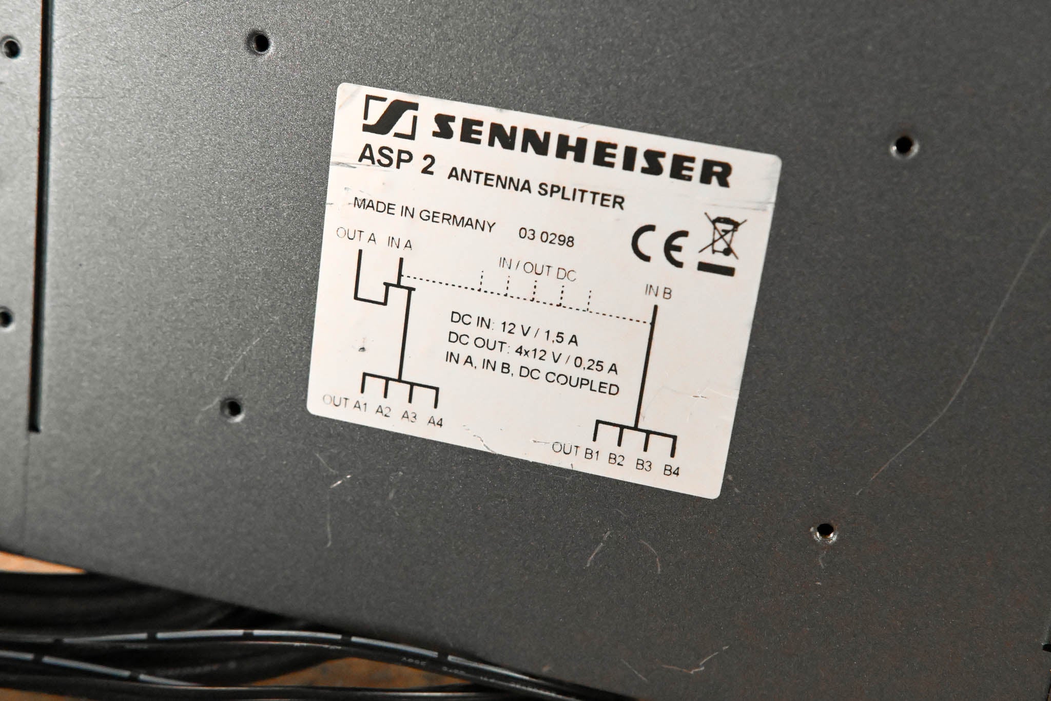 Sennheiser ASP 2 Antenna and Power Distribution System (NO POWER SUPPLY)