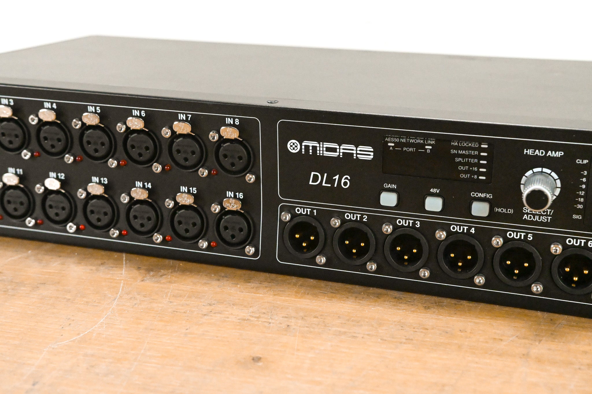 Midas DL16 16-Input, 8-Output Stage Box