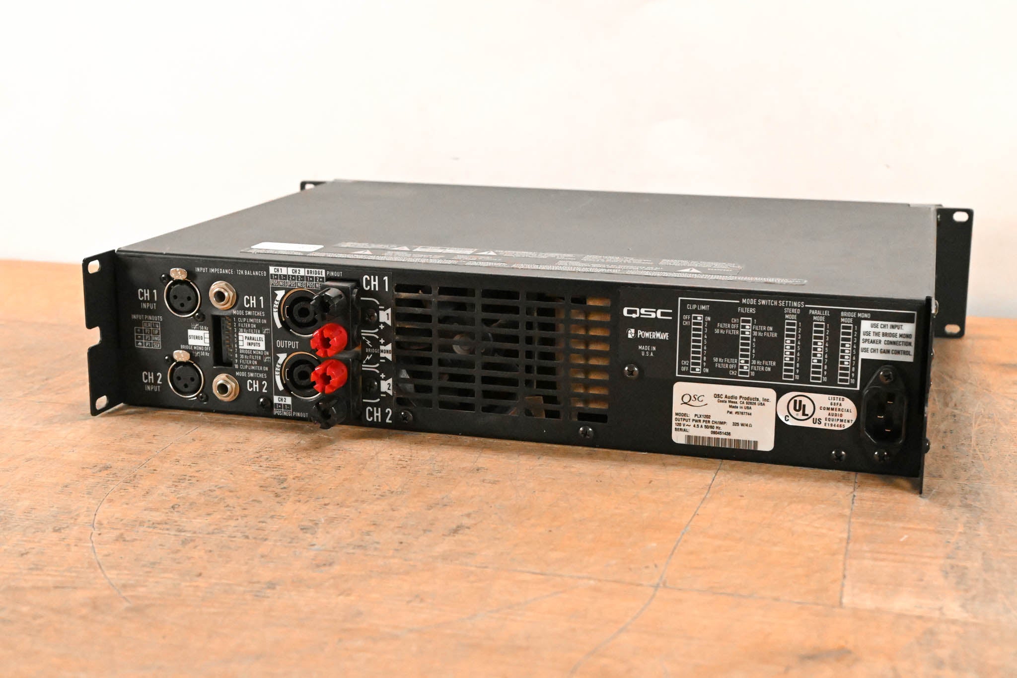 QSC PLX1202 2-Channel Power Amplifier