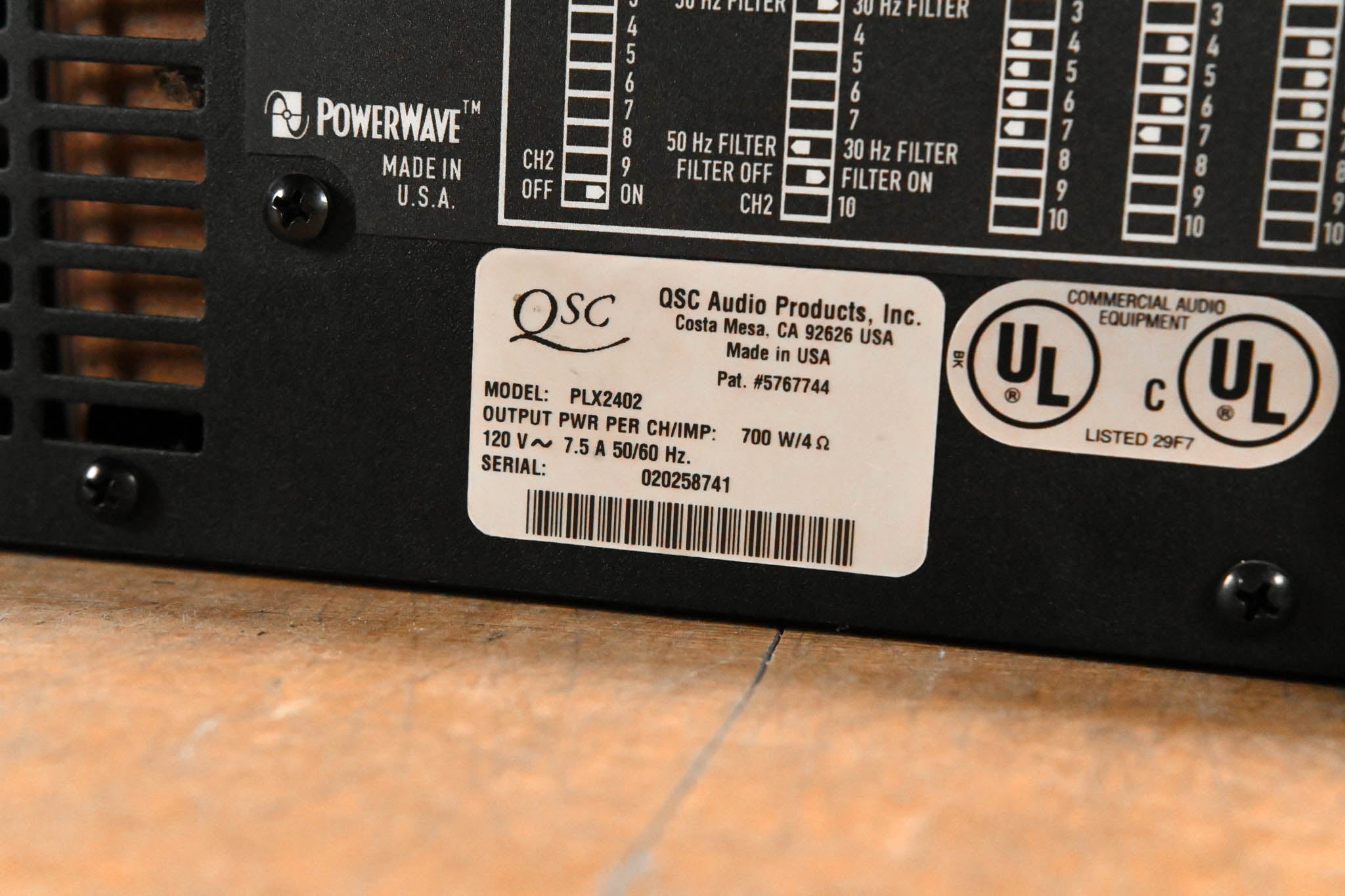 QSC PLX2402 2-Channel Power Amplifier