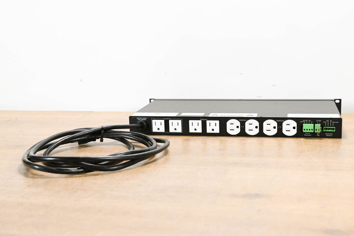 Lowell ACSPR-RPC1-1509 15A 9-Outlet 1RU Power Panel w/ Surge Protection