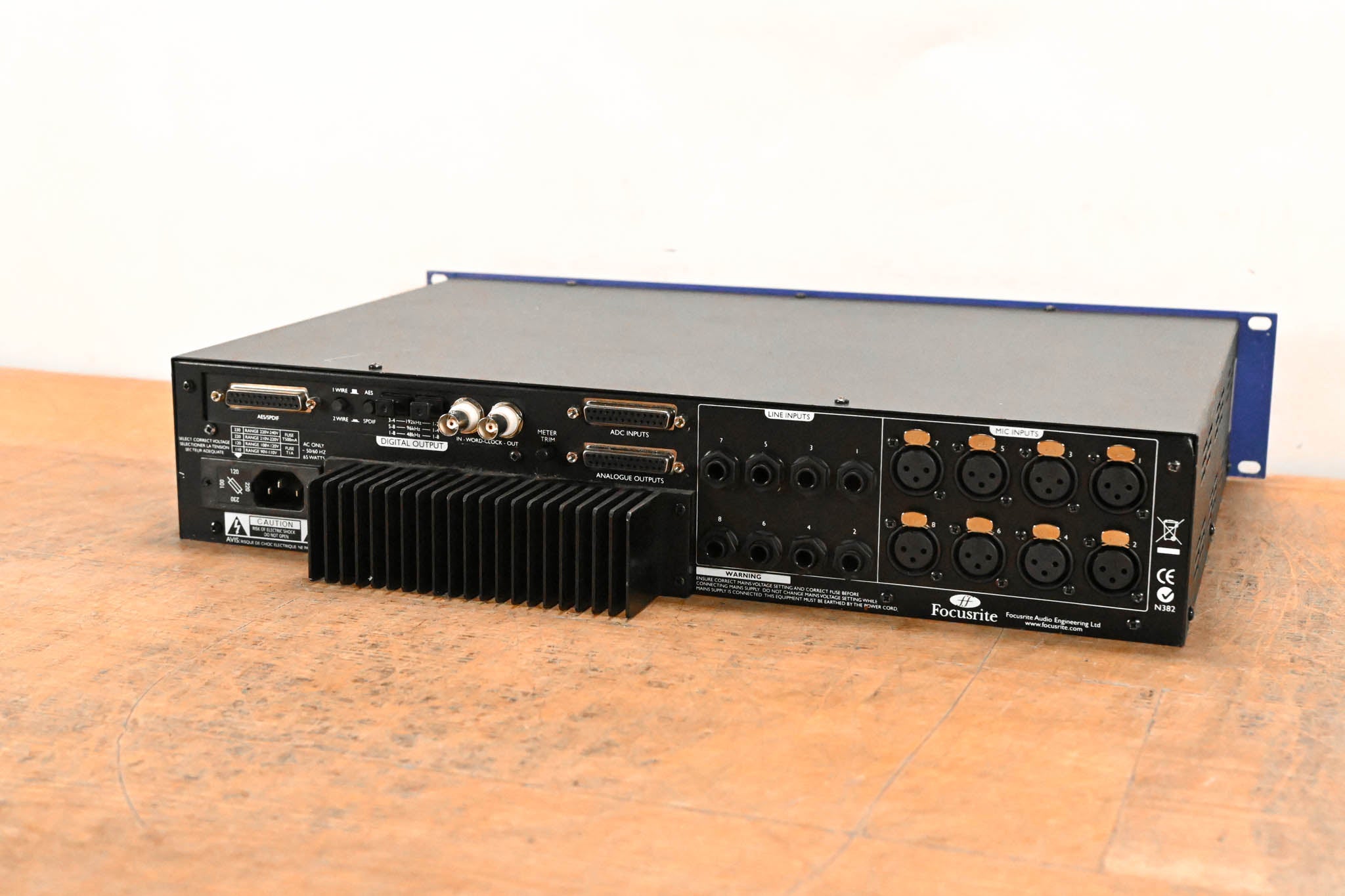 Focusrite ISA828 8-Channel Microphone Preamp w/ Optional Digital Card