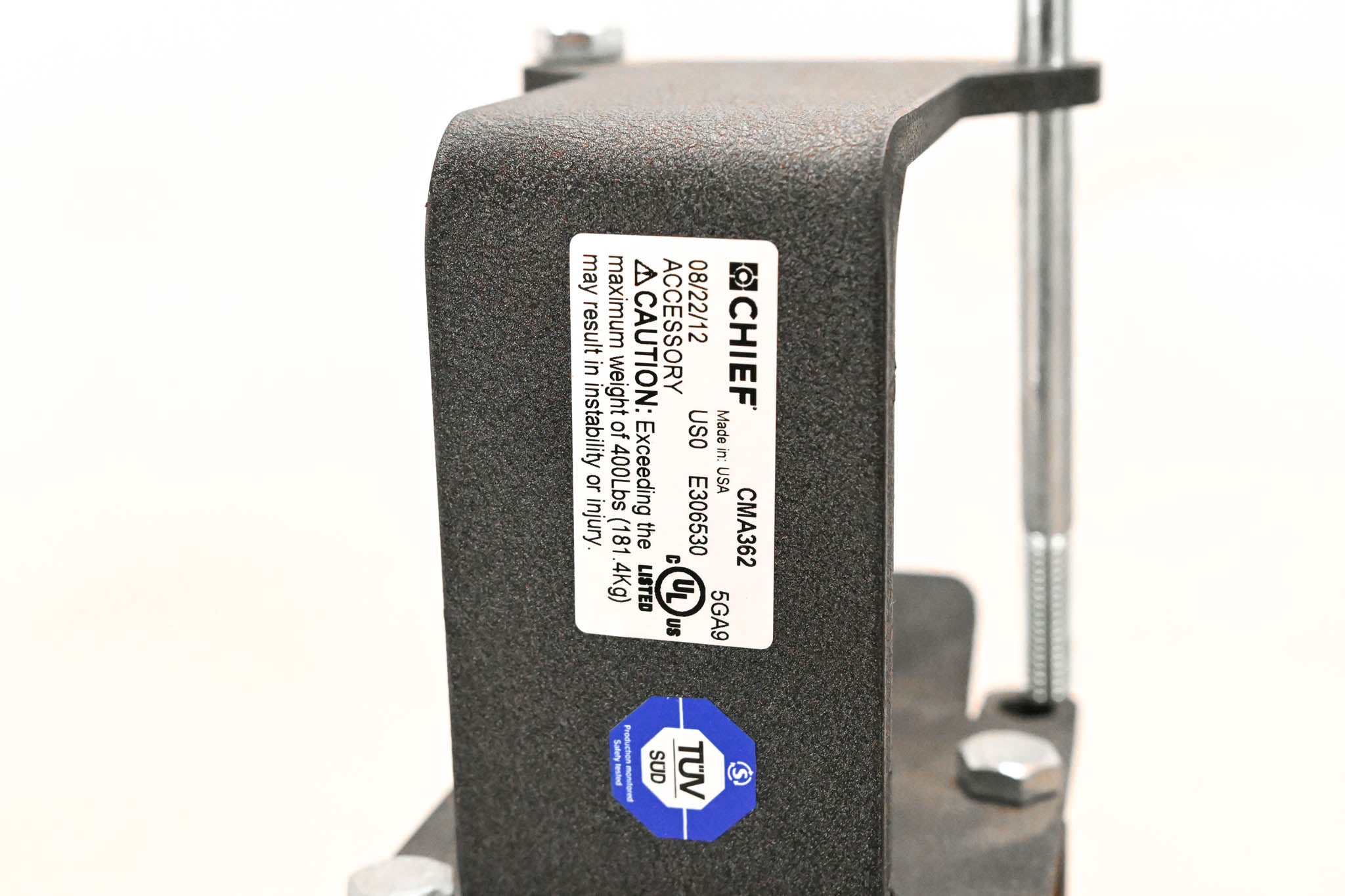 Chief CMA362 C-Clamp Pipe Mount with Premier Mounts PDS-PLUS Mount