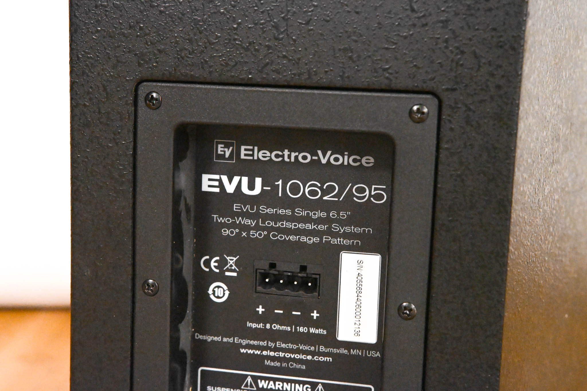 Electro-Voice (EV) EVU-1062/95 6.5" 2-Way Passive Loudspeaker