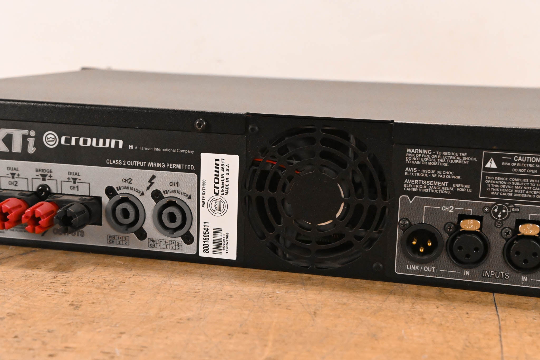 Crown XTi 1000 Stereo Power Amplifier with DSP