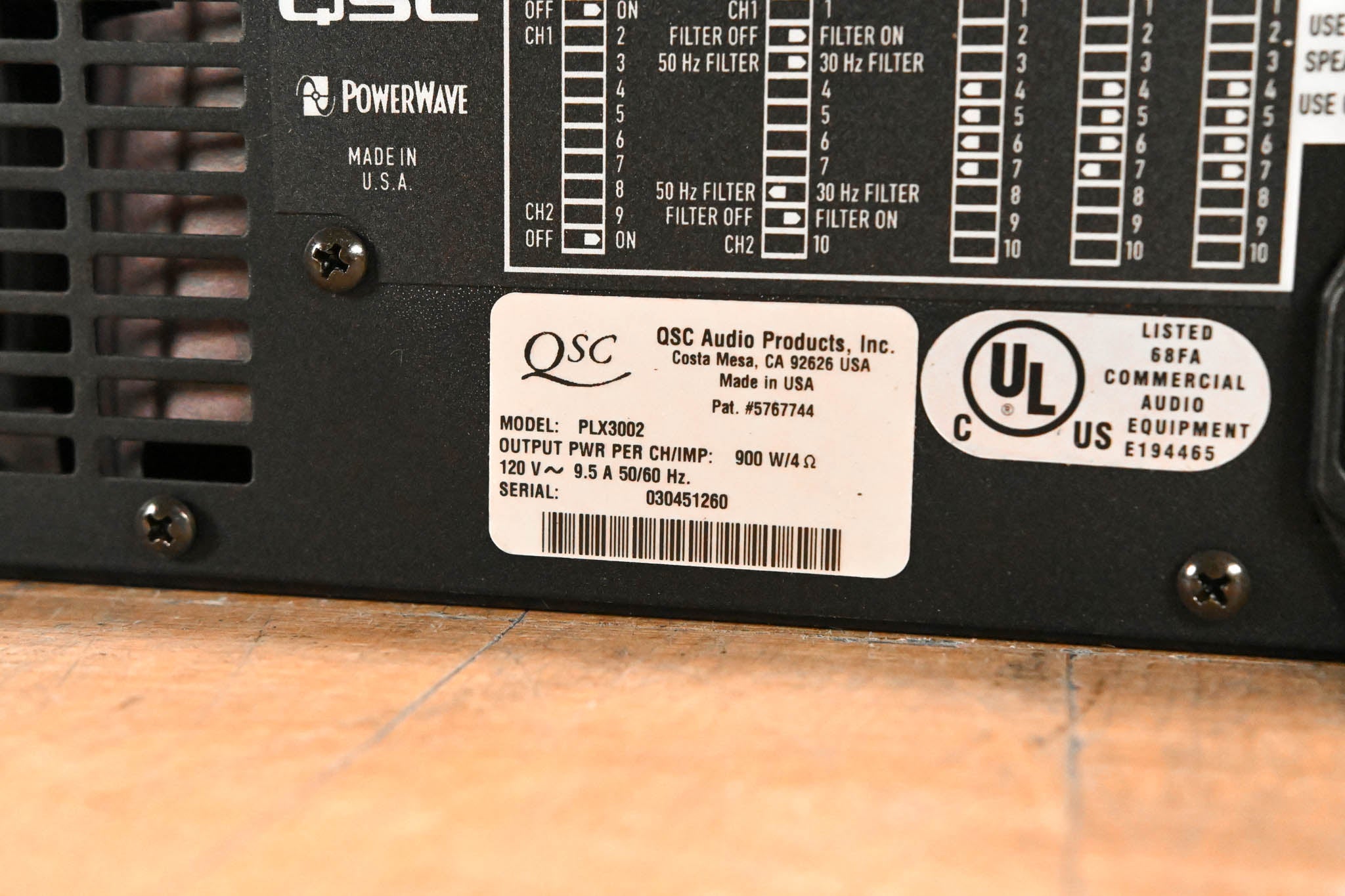 QSC PLX3002 2-Channel Power Amplifier
