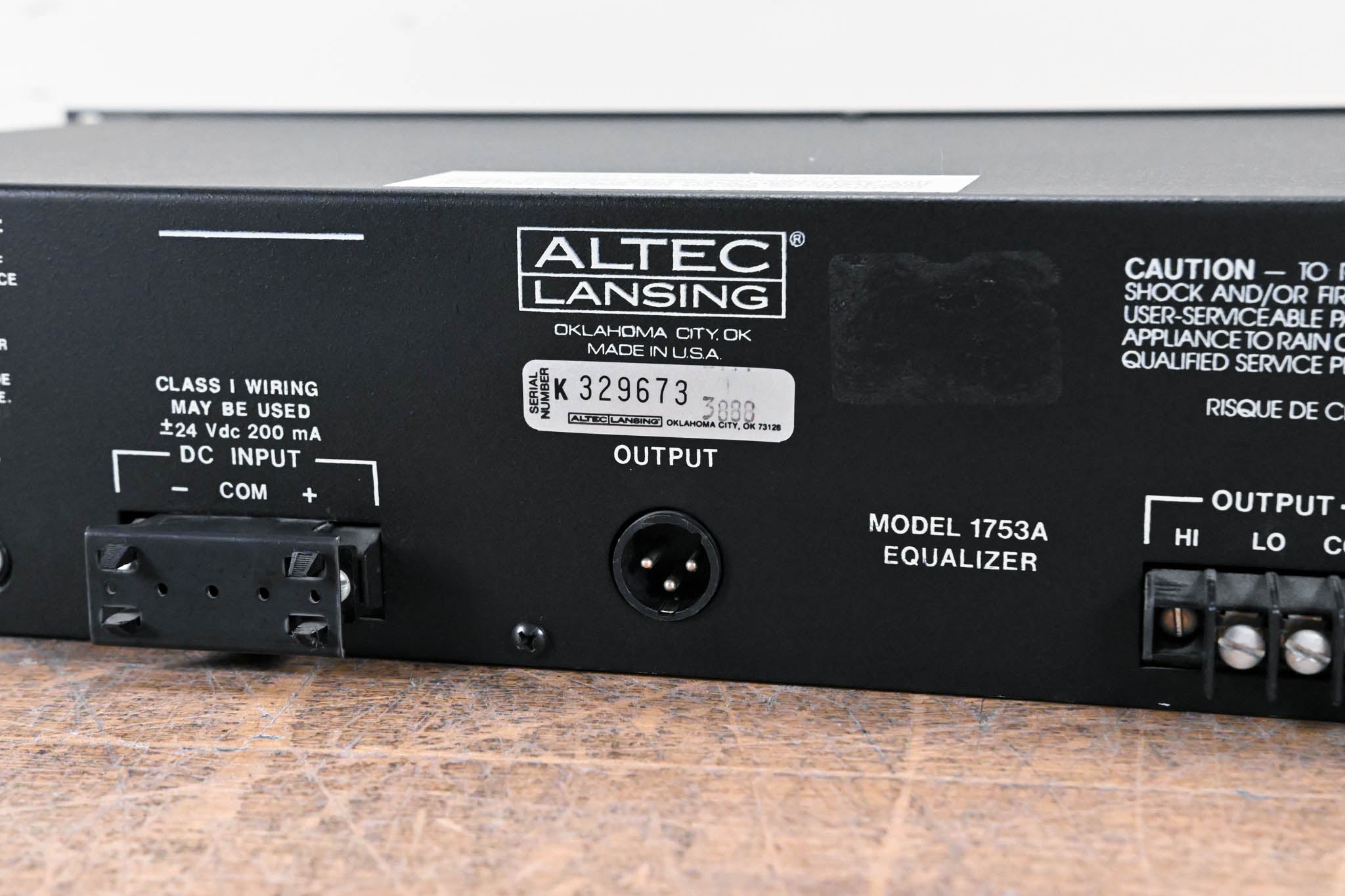 Altec Lansing 1753A 28-Band 1/3-Octave Equalizer