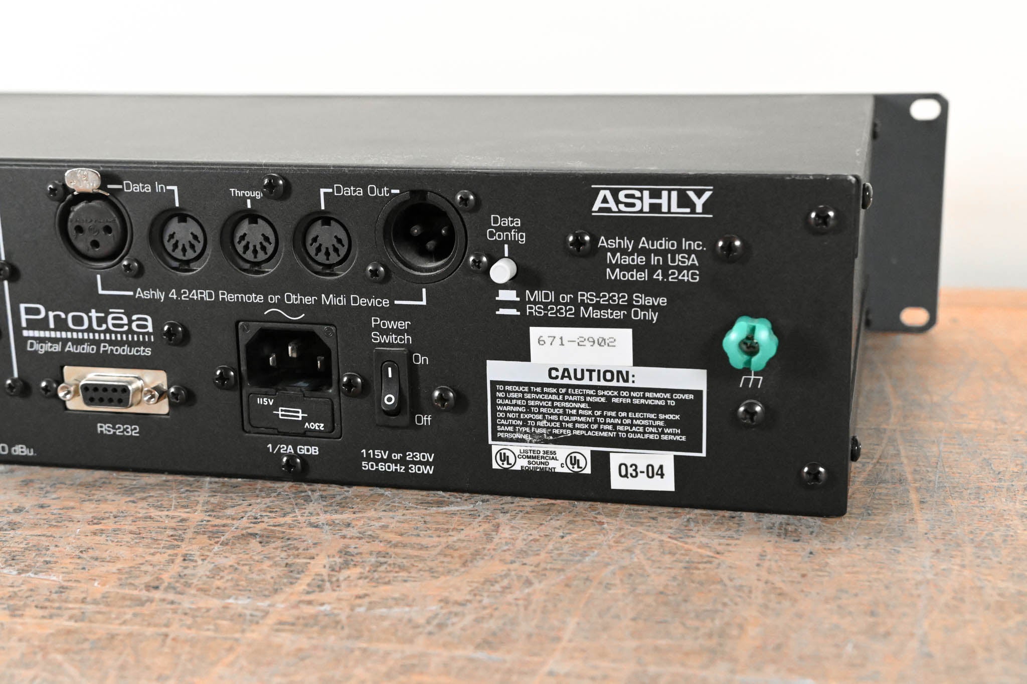 Ashly Protea System II 4.24G 4-Channel Digital Graphic Equalizer