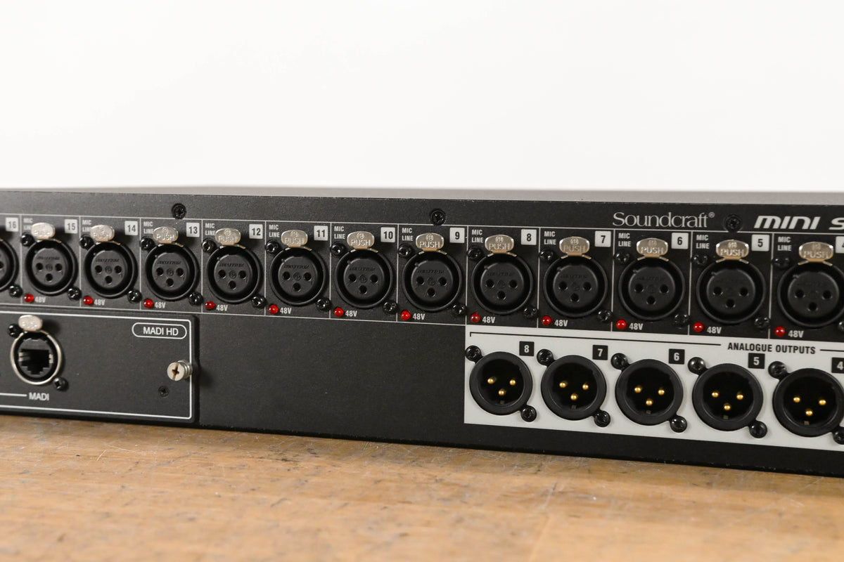Soundcraft Mini Stagebox 16R Cat 5 16-CH Digital Stage Box w/ MADI Card