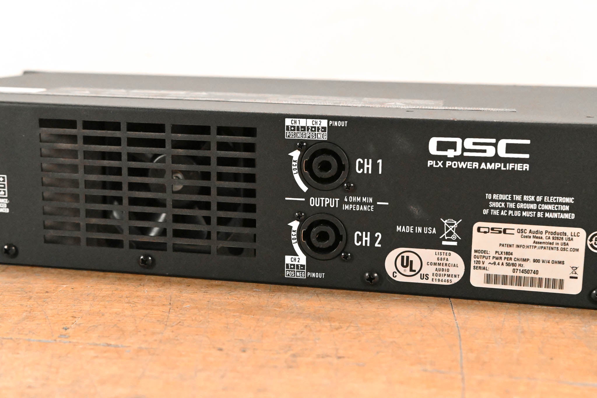 QSC PLX1804 2-Channel Power Amplifier