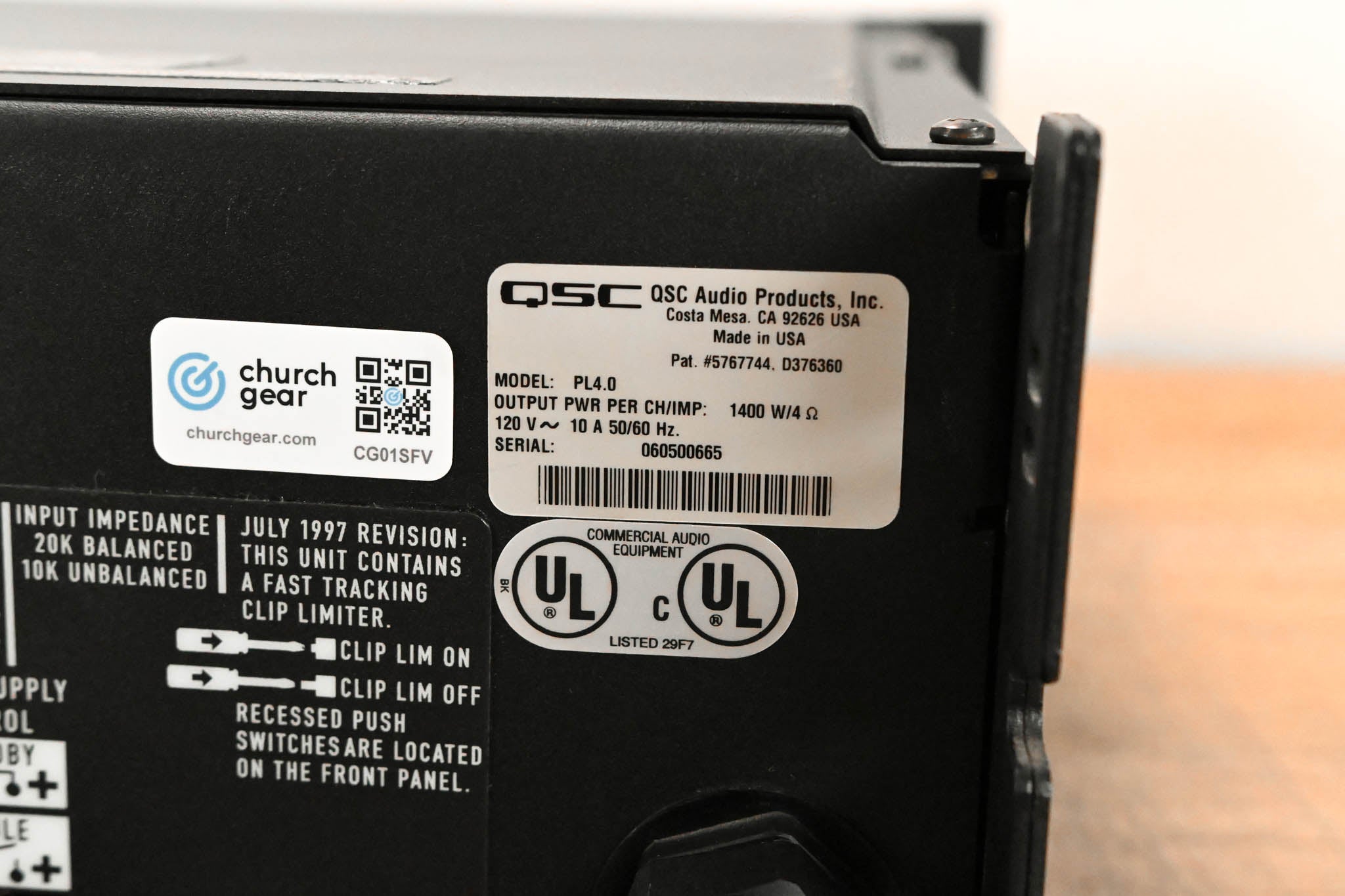 QSC PowerLight 4.0 2-Channel Power Amplifier