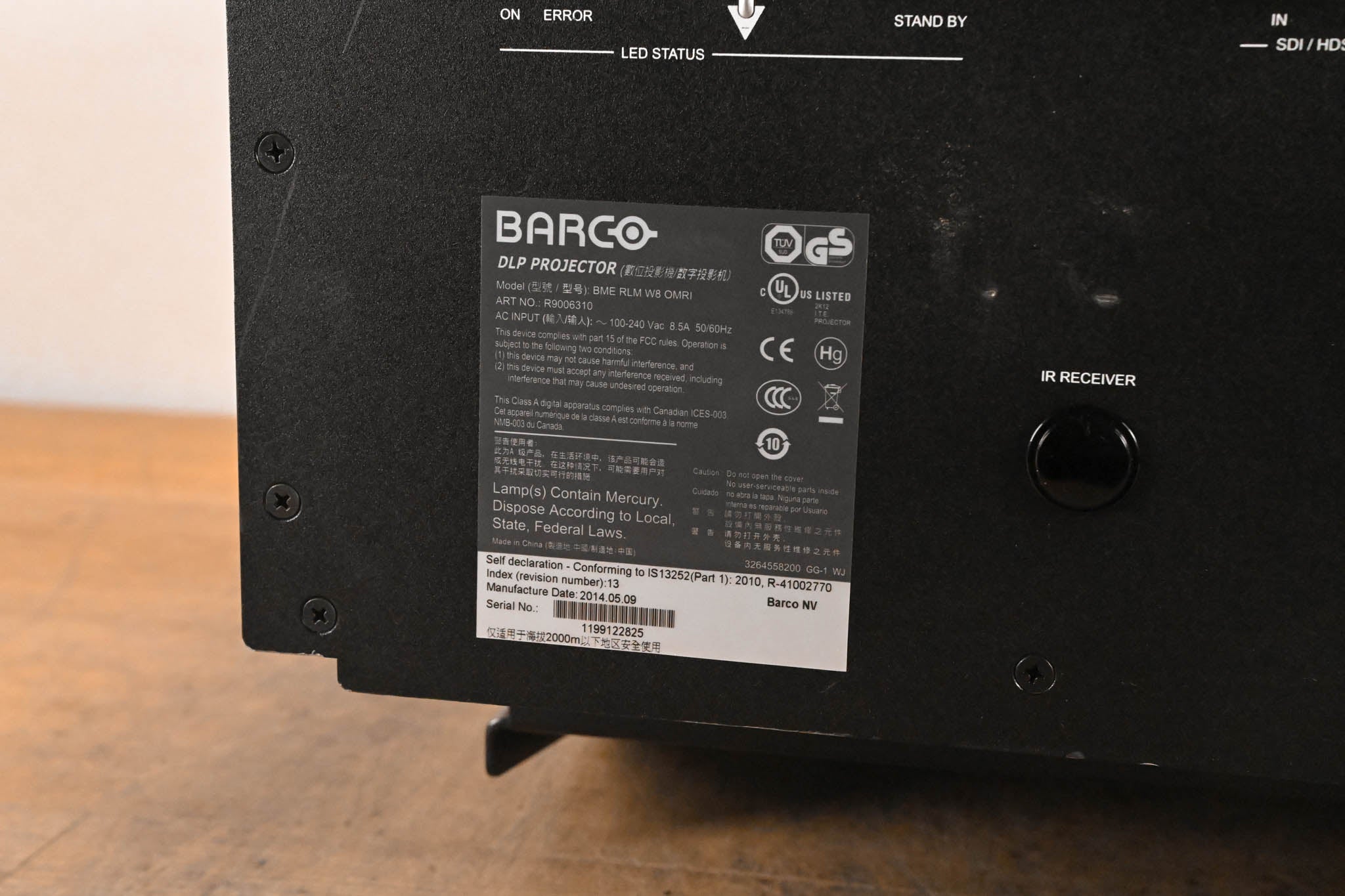 Barco RLM-W8 8,000 Lumen WUXGA Large Venue Projector