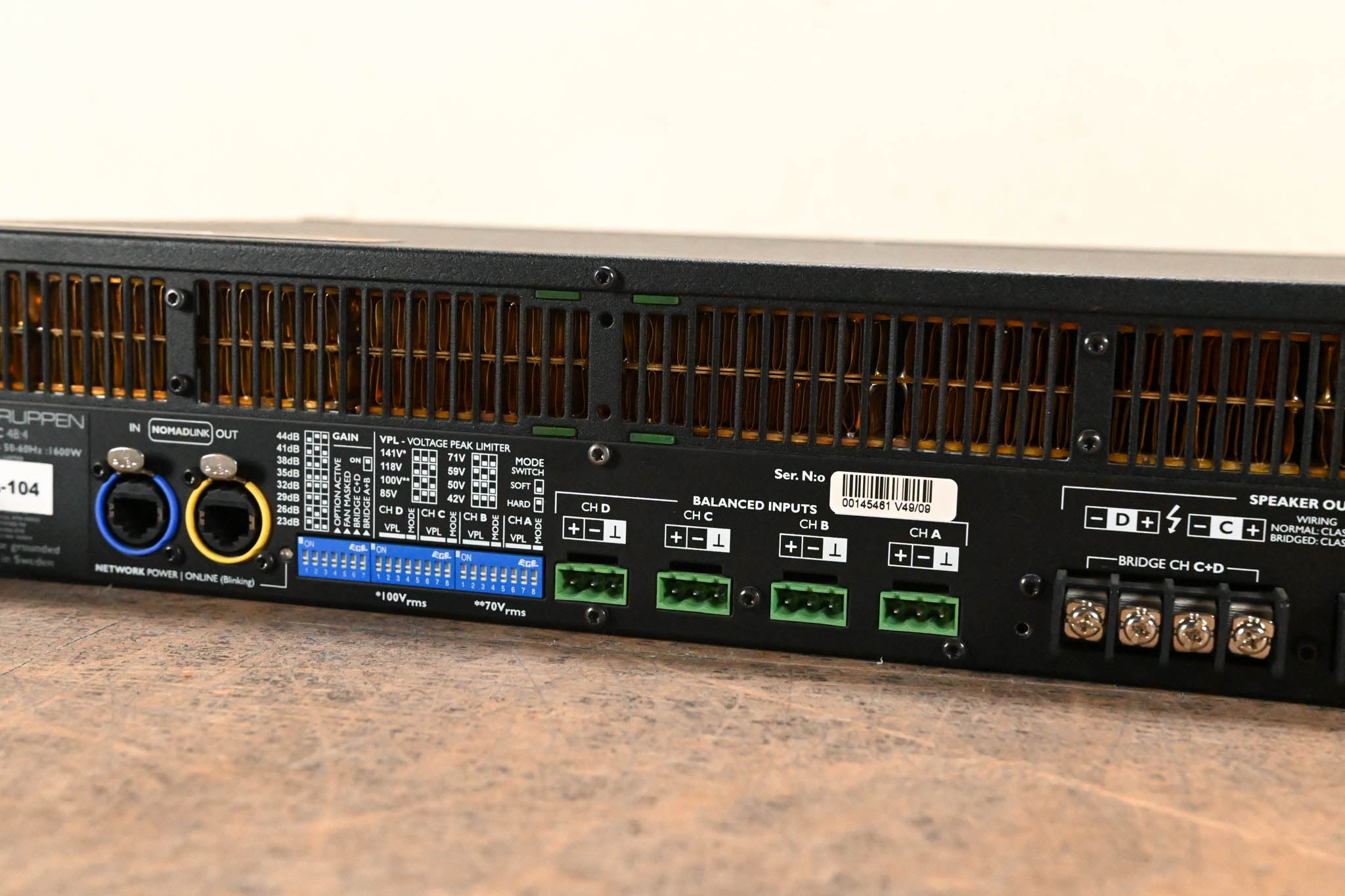 Lab Gruppen C 48:4 4800W 4-Channel Power Amplifier