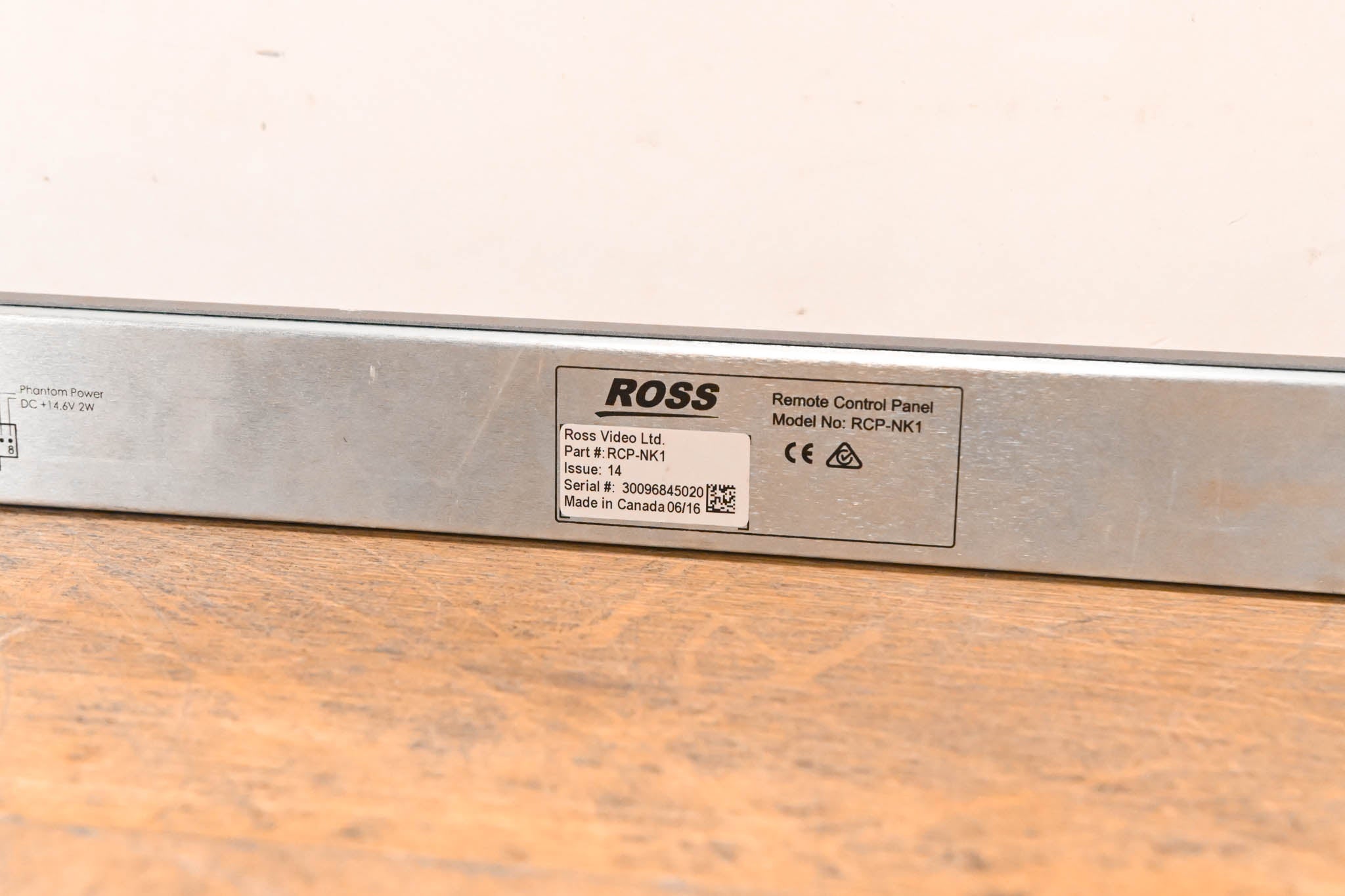 Ross RCP-NK1 Local or Remote Control Panel