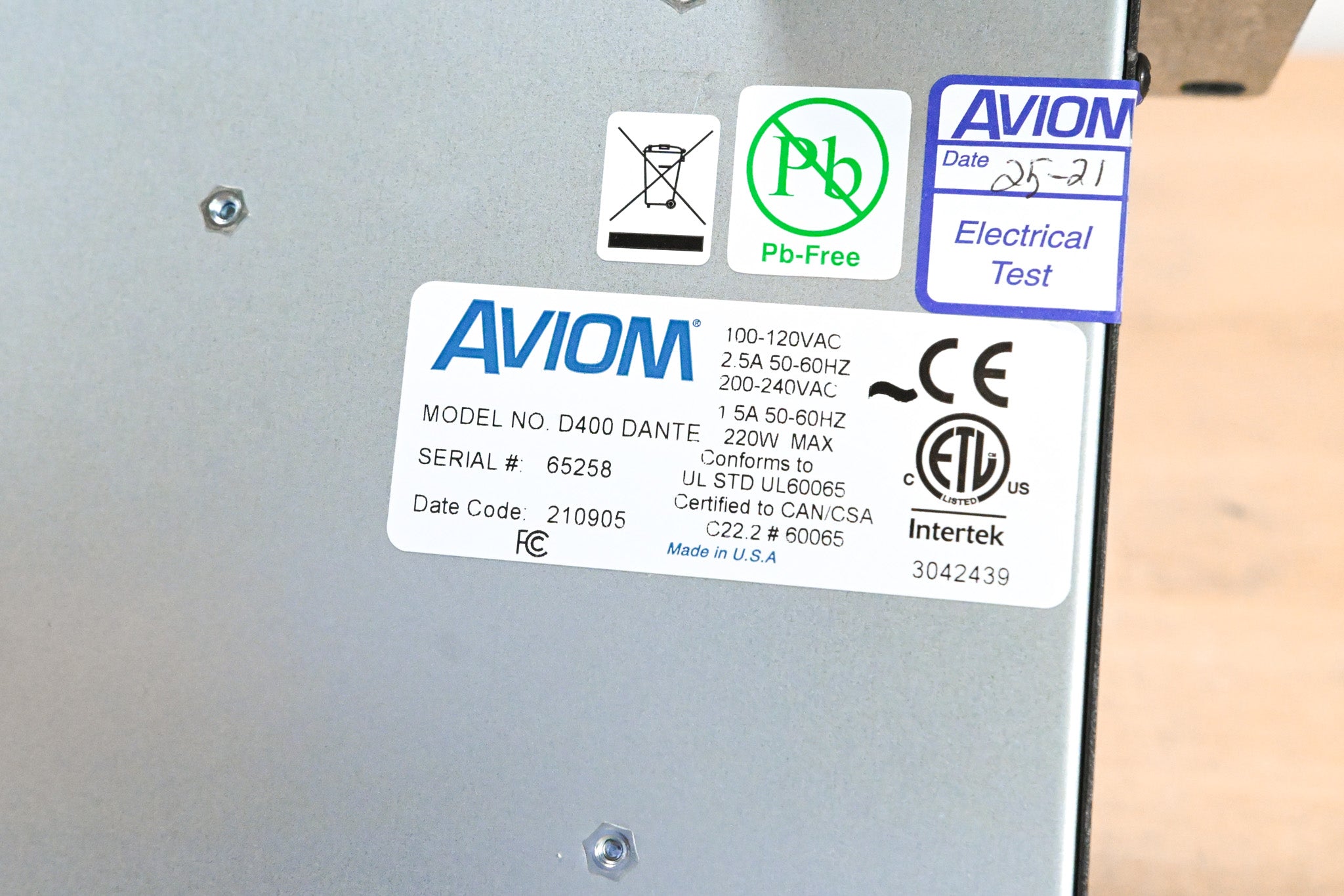 Aviom D400-Dante A-Net Distributor with Dante Connectivity