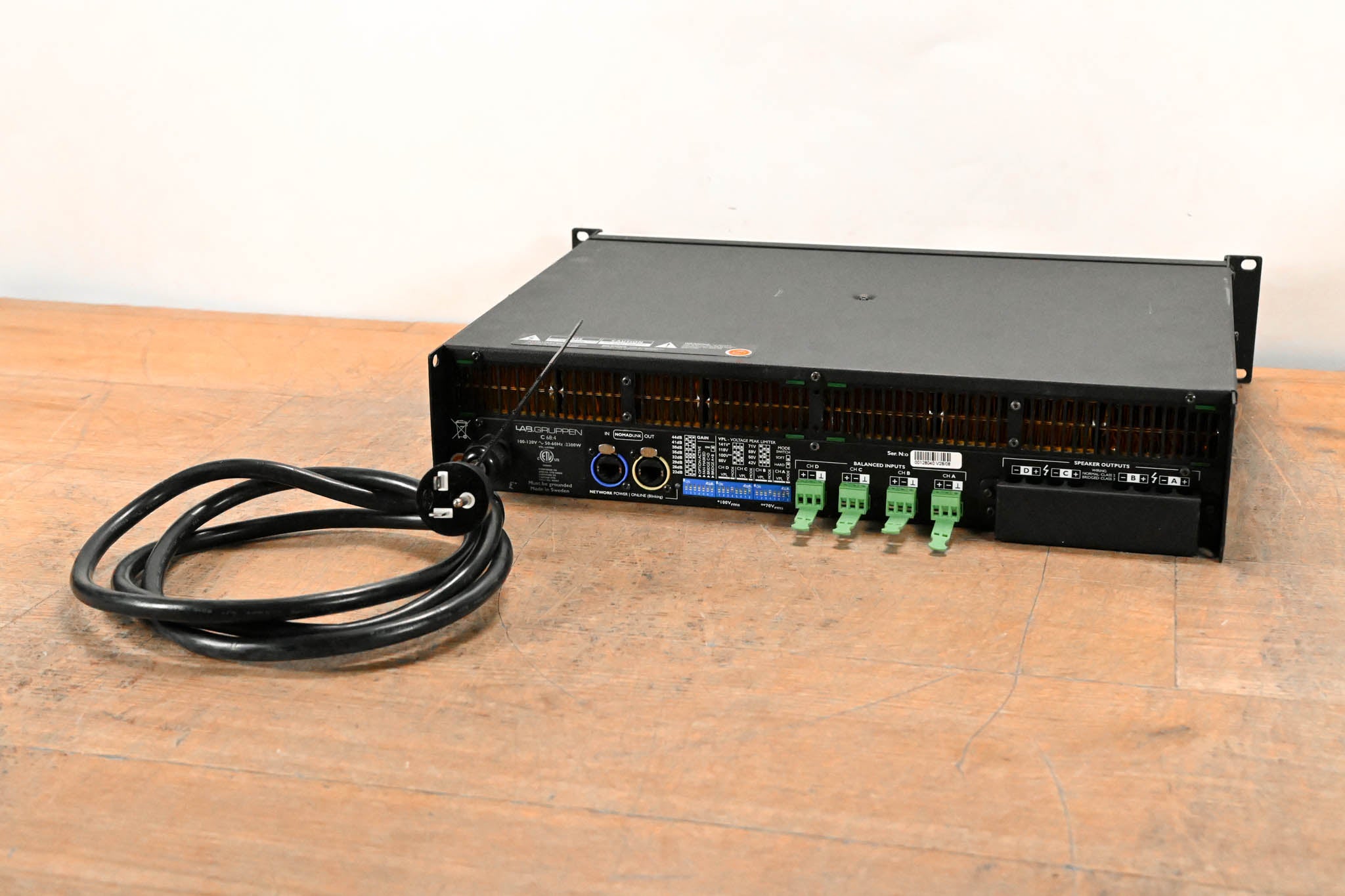 Lab Gruppen C 68:4 6800W Four-Channel Power Amplifier