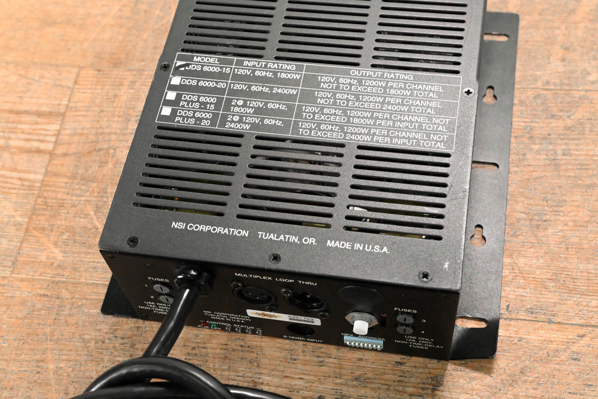NSI DDS 6000 4-Channel Dimmer Pack