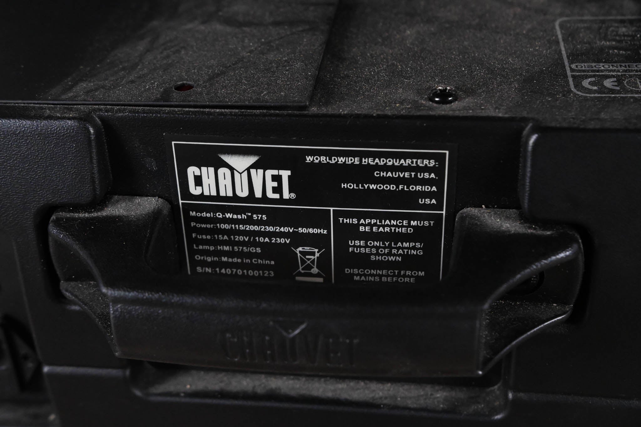 Chauvet Q-Wash 575 DMX Moving Yoke Color Wash Lighting Fixture