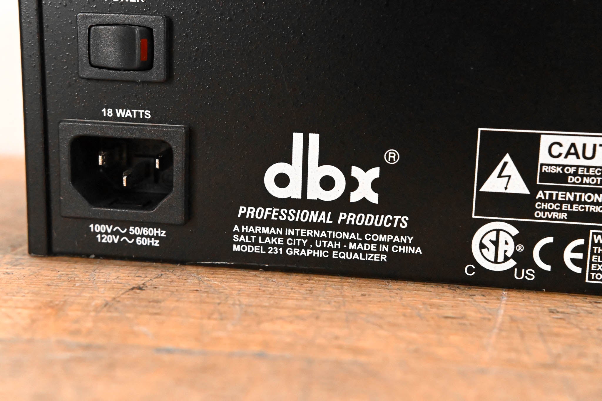 dbx 231 Dual-Channel 31-Band Graphic Equalizer