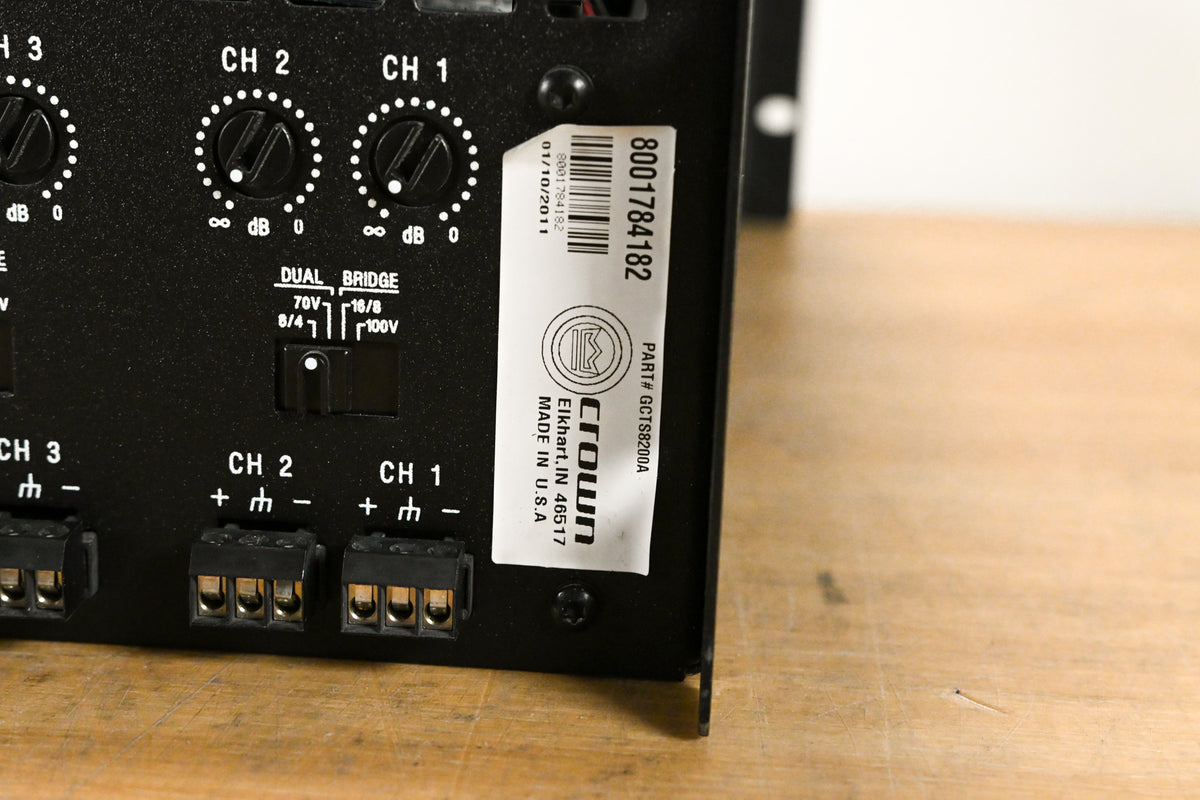 Crown CTs 8200 200W 8-Channel Power Amplifier